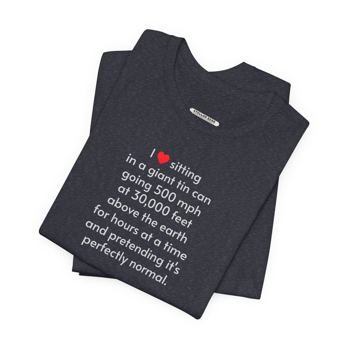 I Love Sitting in a Giant Tin Can (Flying) T-Shirt product image 1
