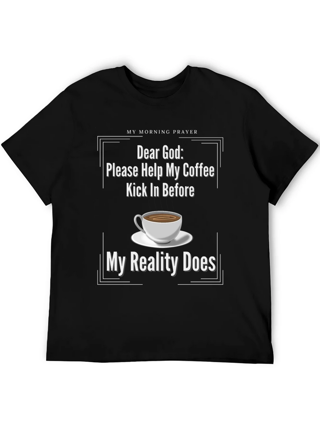 Funny Coffee Prayer T-Shirt for Lovers product image 2