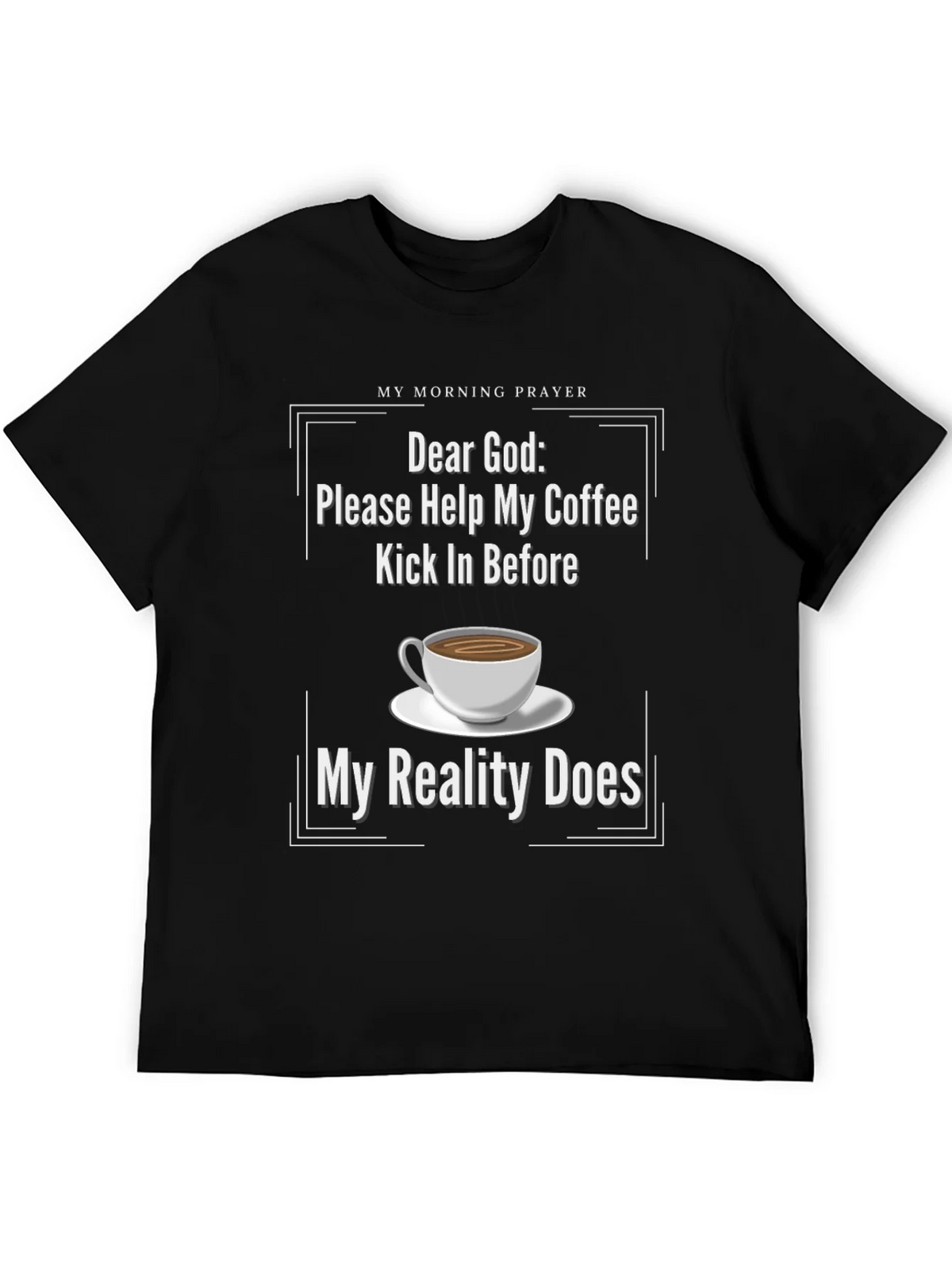 Funny Coffee Prayer T-Shirt for Lovers product image 2