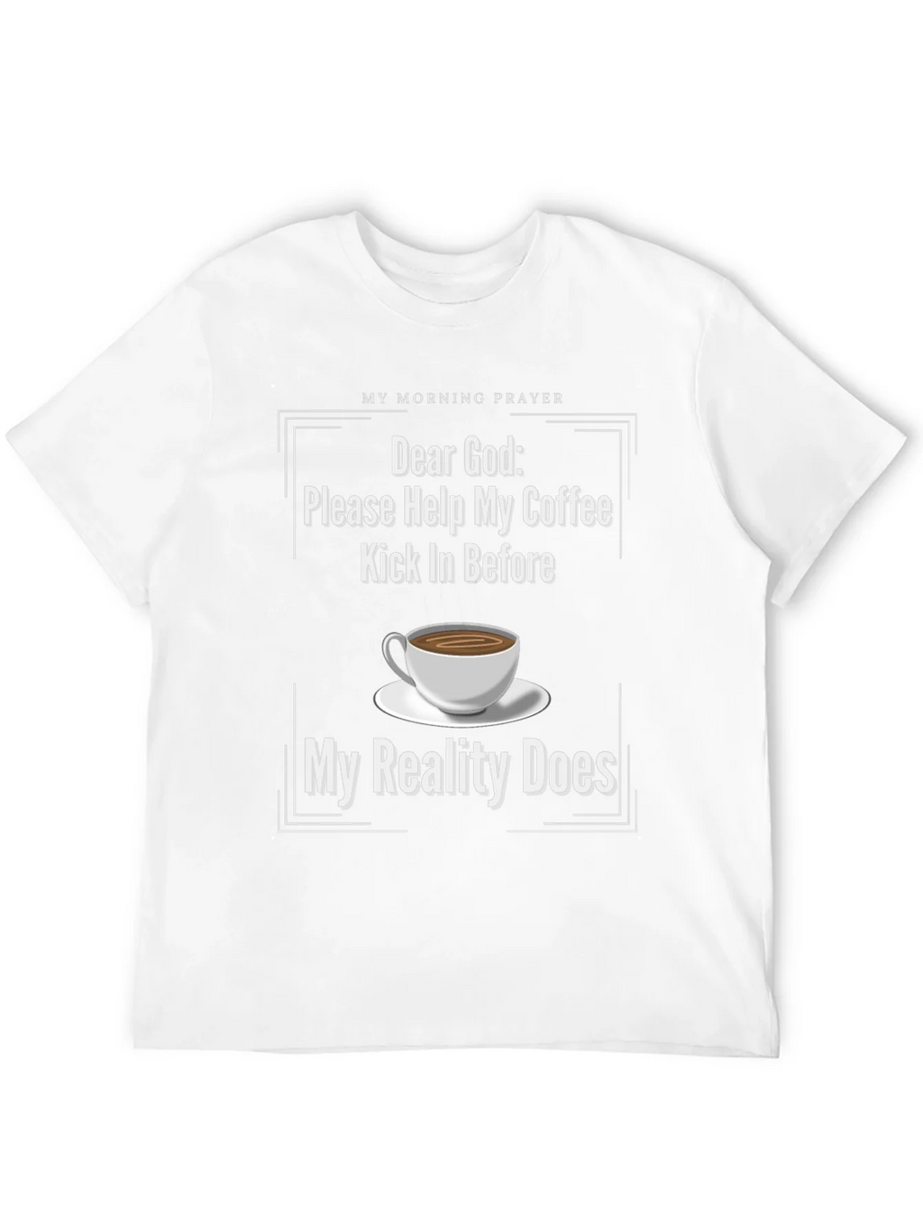 Funny Coffee Prayer T-Shirt for Lovers product image 6