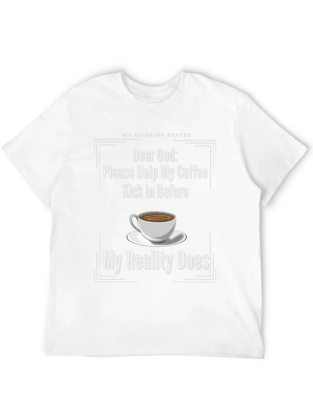Funny Coffee Prayer T-Shirt for Lovers product image 6