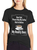 Funny Coffee Prayer T-Shirt for Lovers product image 1