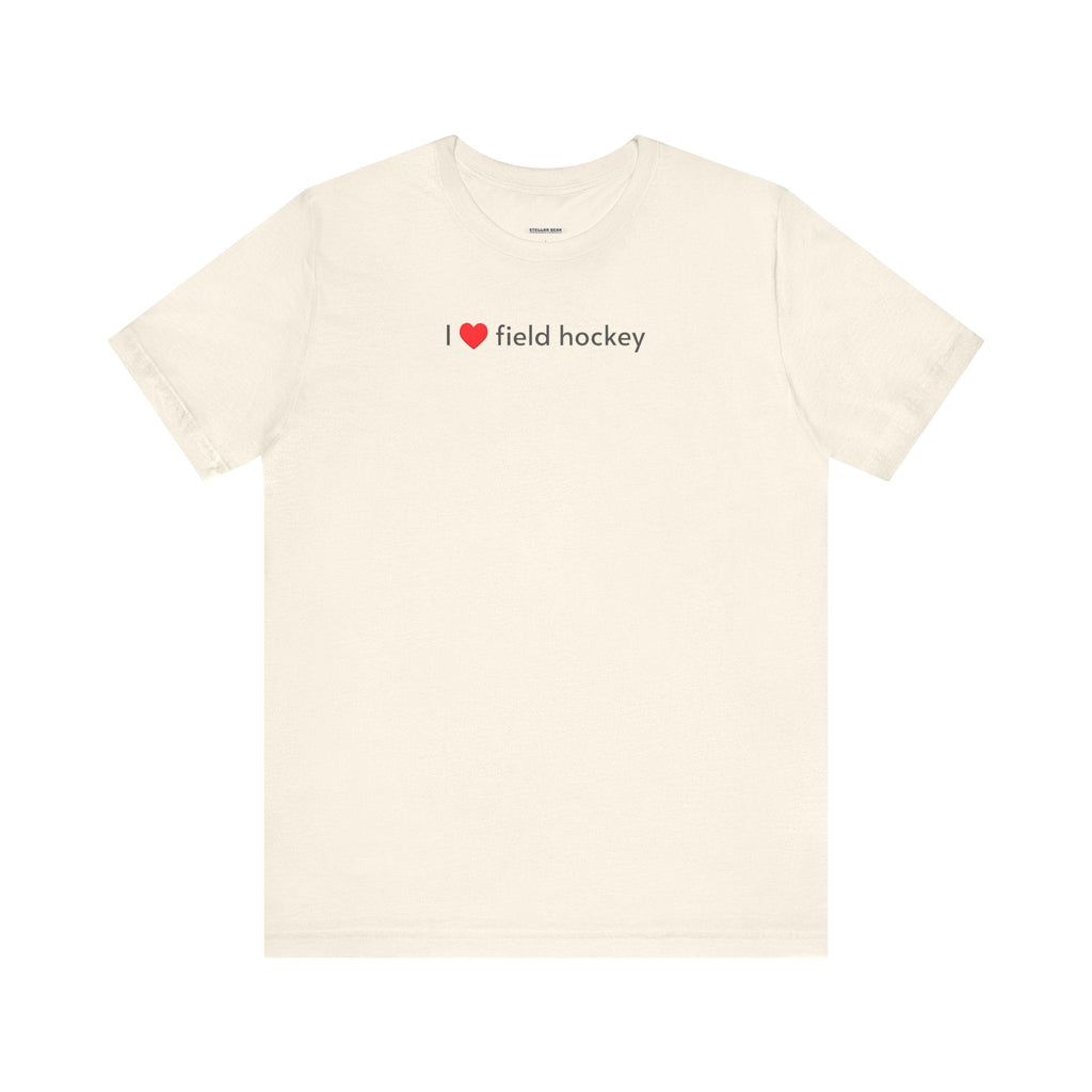 I Love Field Hockey Minimalist Style T-Shirt product image 14