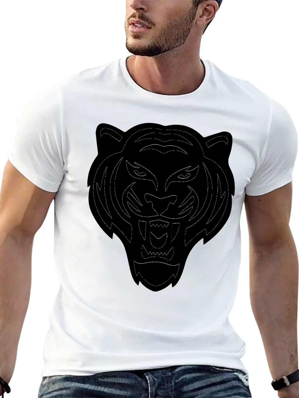 Black Tiger Graphic Tee - Mens Casual T-Shirt product image 12