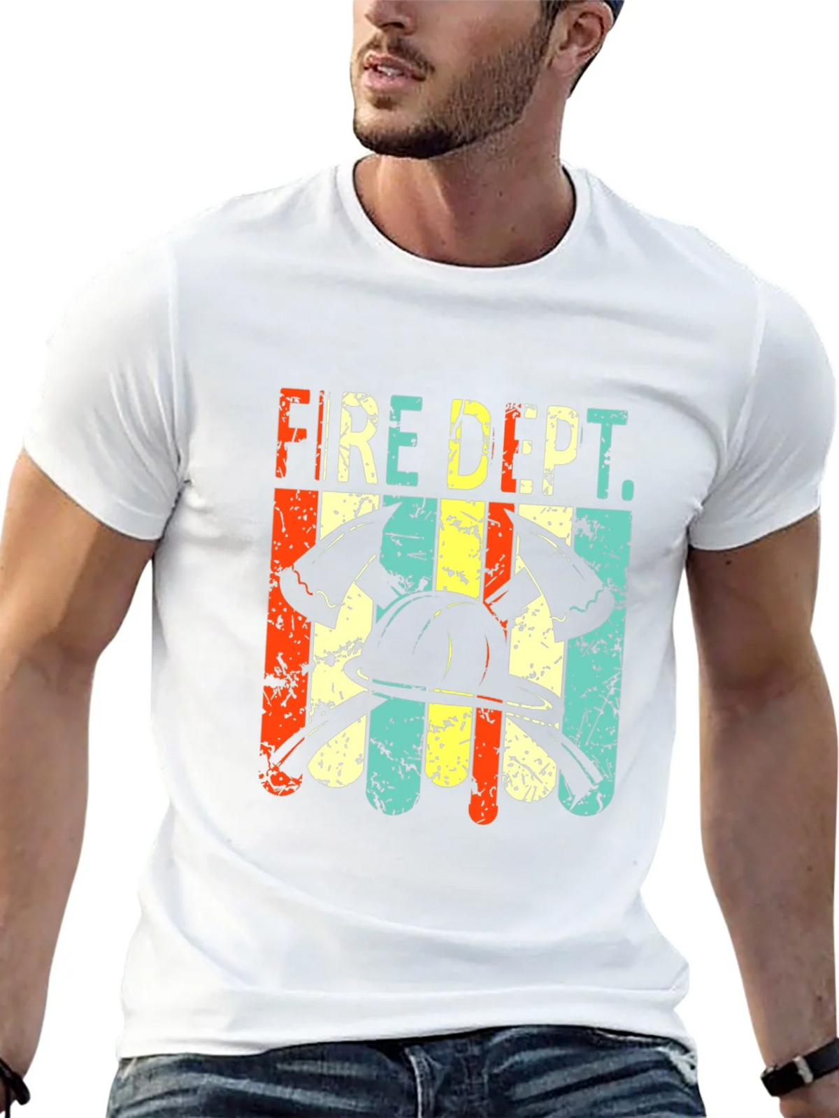 Retro Fire Dept. Graphic Tee product image 12