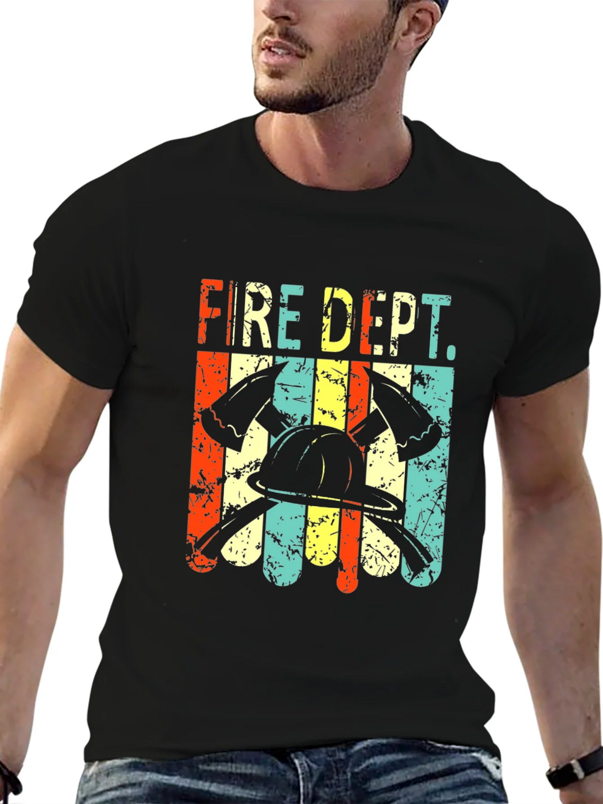 Retro Fire Dept. Graphic Tee product image 6