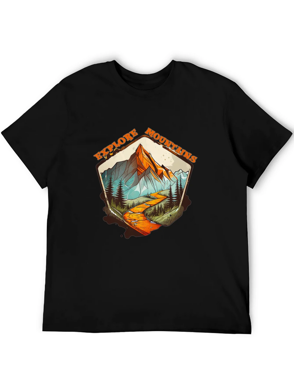 Explore Mountains Graphic Tee - Black product image 5
