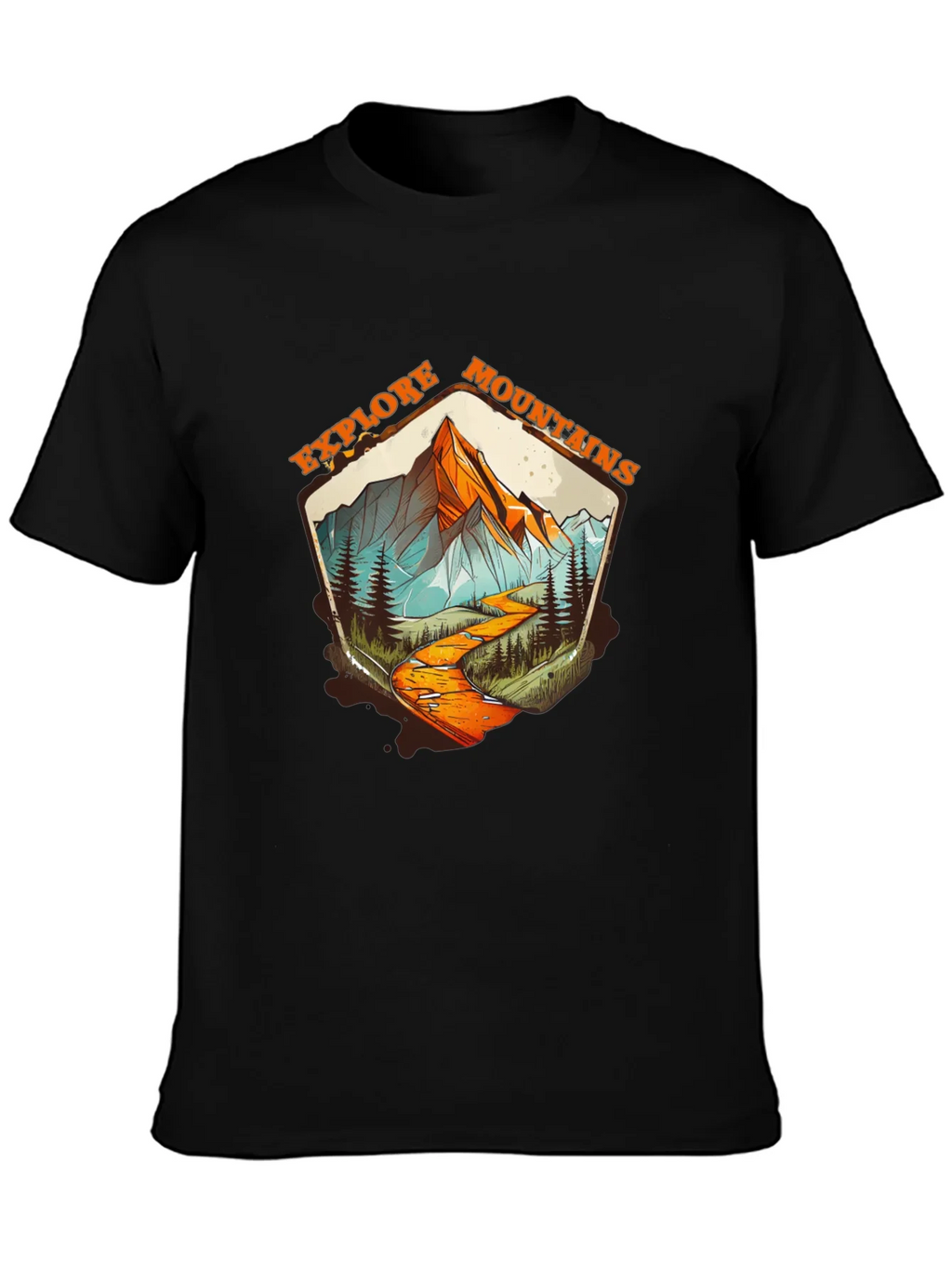 Explore Mountains Graphic Tee - Black product image 3