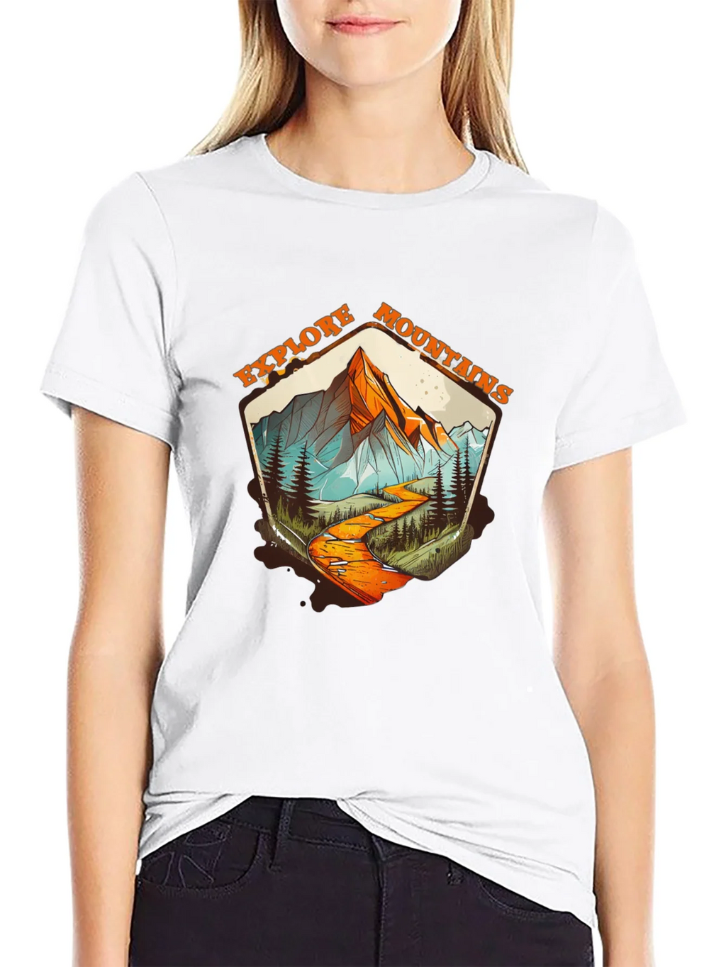 Explore Mountains Graphic Tee - Black product image 8
