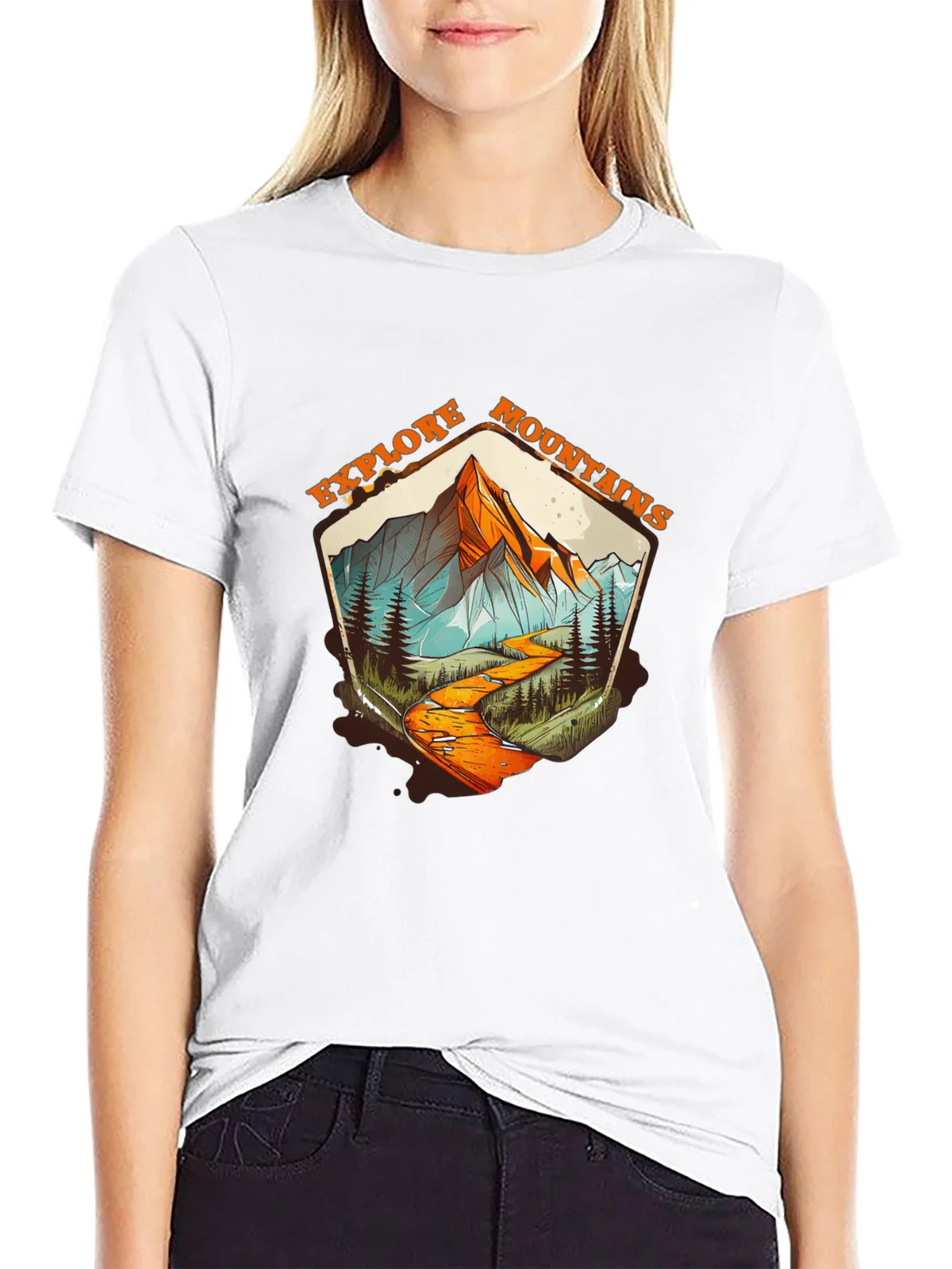 Explore Mountains Graphic Tee - Black product image 8