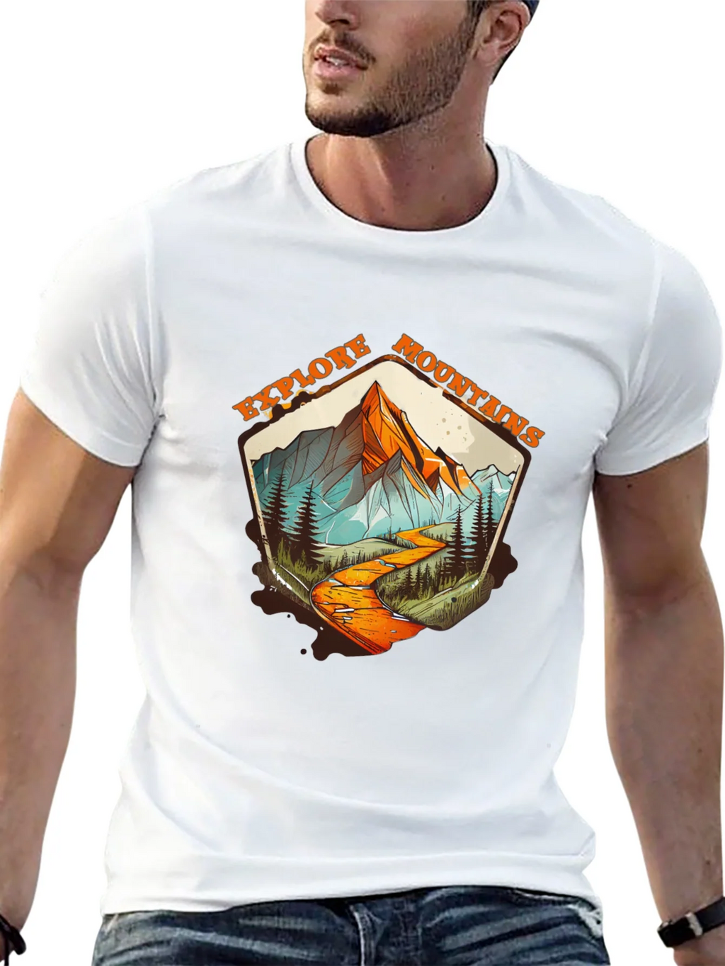Explore Mountains Graphic Tee - Black product image 12