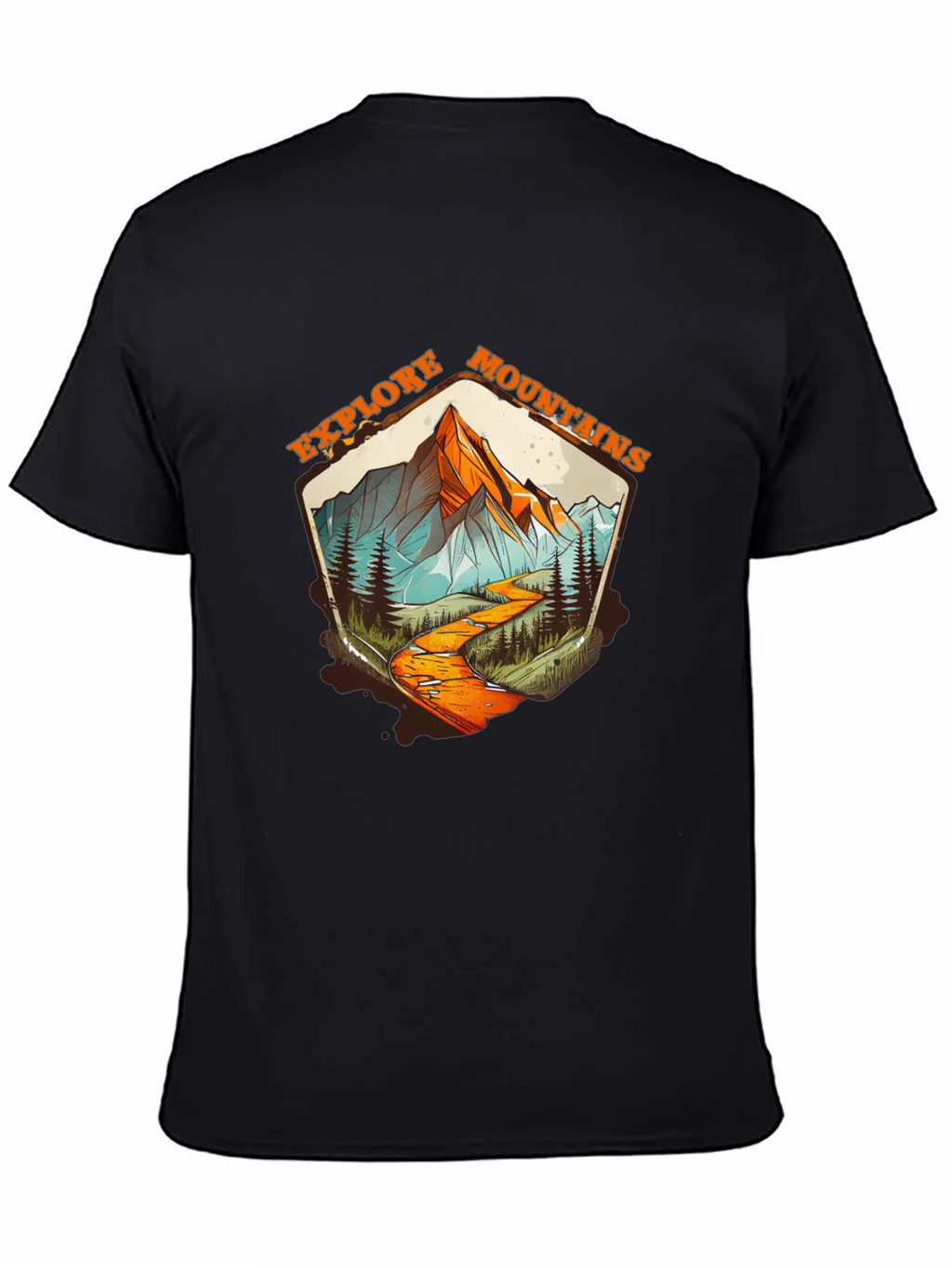 Explore Mountains Graphic Tee - Black product image 4