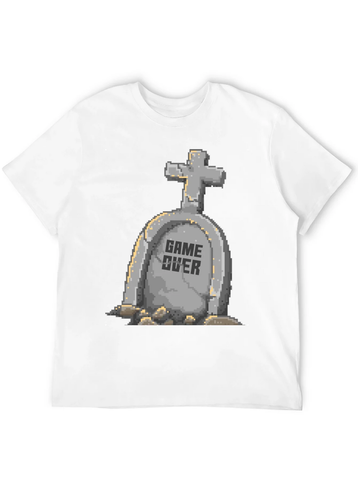 Game Over Pixel Art T-Shirt - Black product image 7