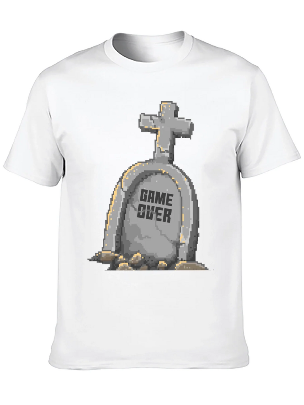 Game Over Pixel Art T-Shirt - Black product image 5