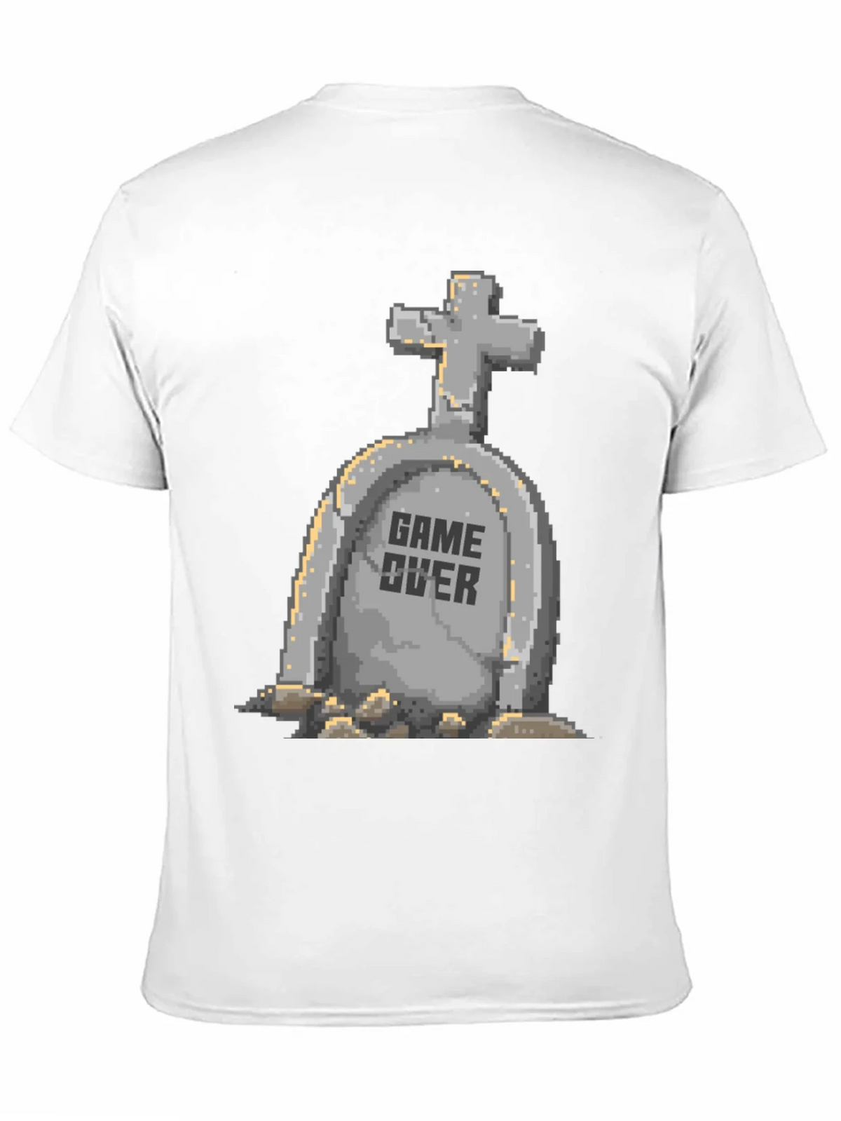 Game Over Pixel Art T-Shirt - Black product image 6