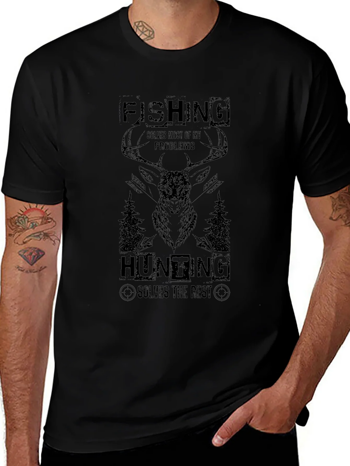 Fishing and Hunting T-Shirt product image 1