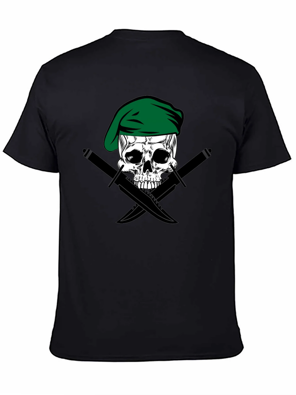 Skull & Daggers Tee - Green Beret Design product image 4