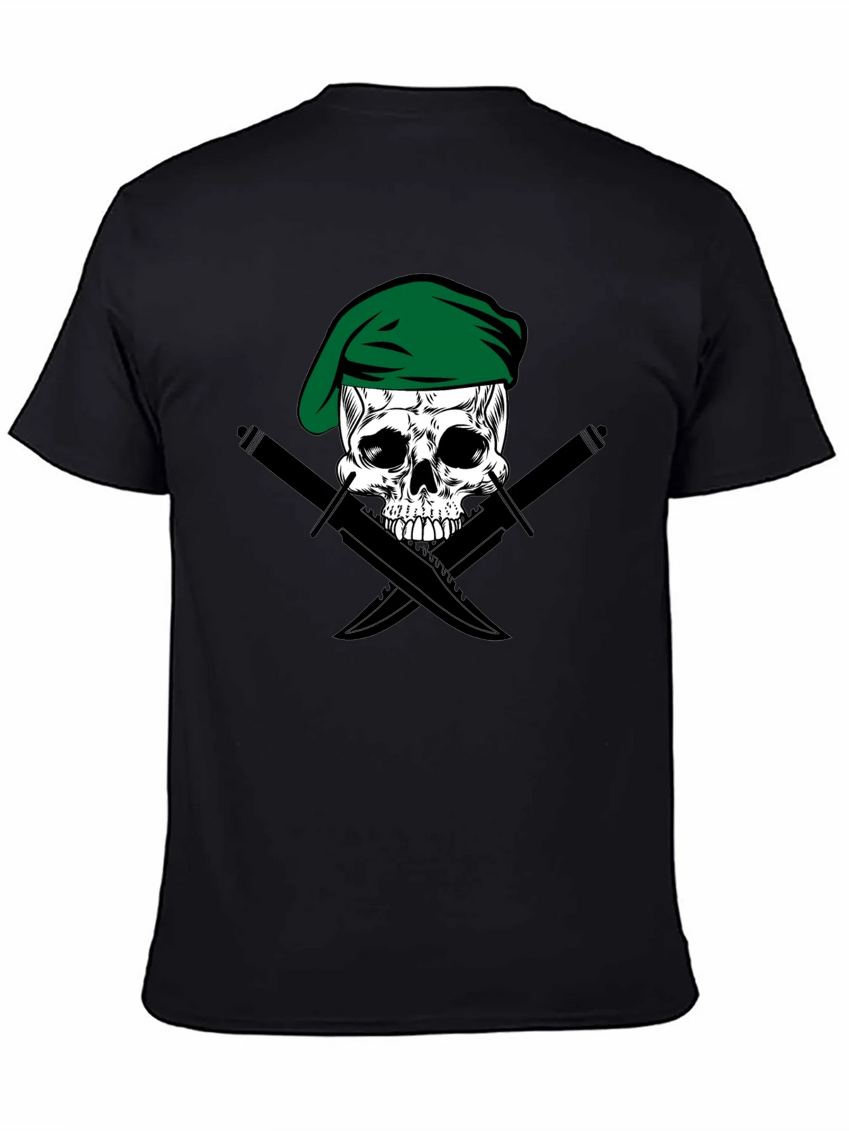 Skull & Daggers Tee - Green Beret Design product image 4