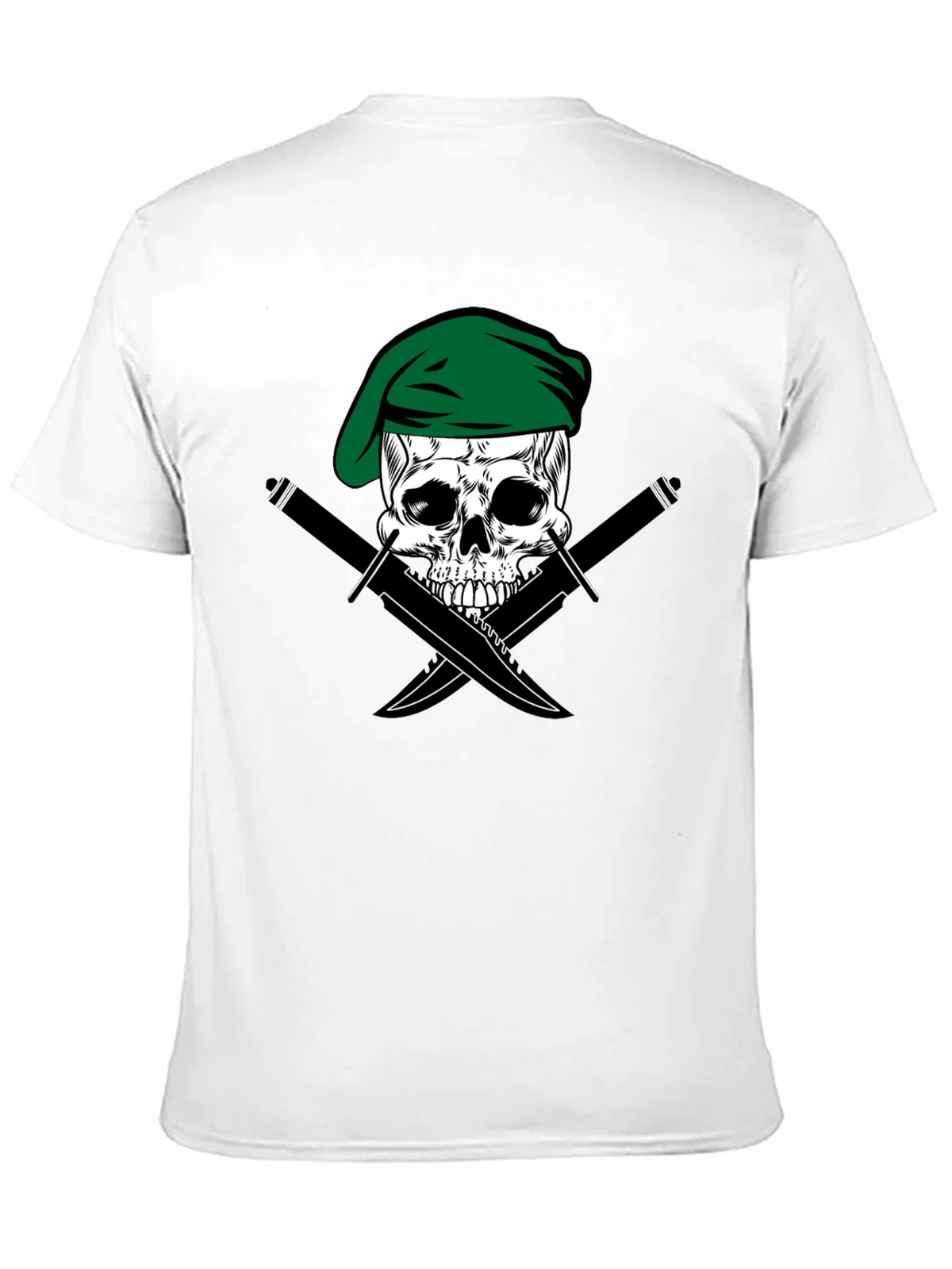 Skull & Daggers Tee - Green Beret Design product image 10
