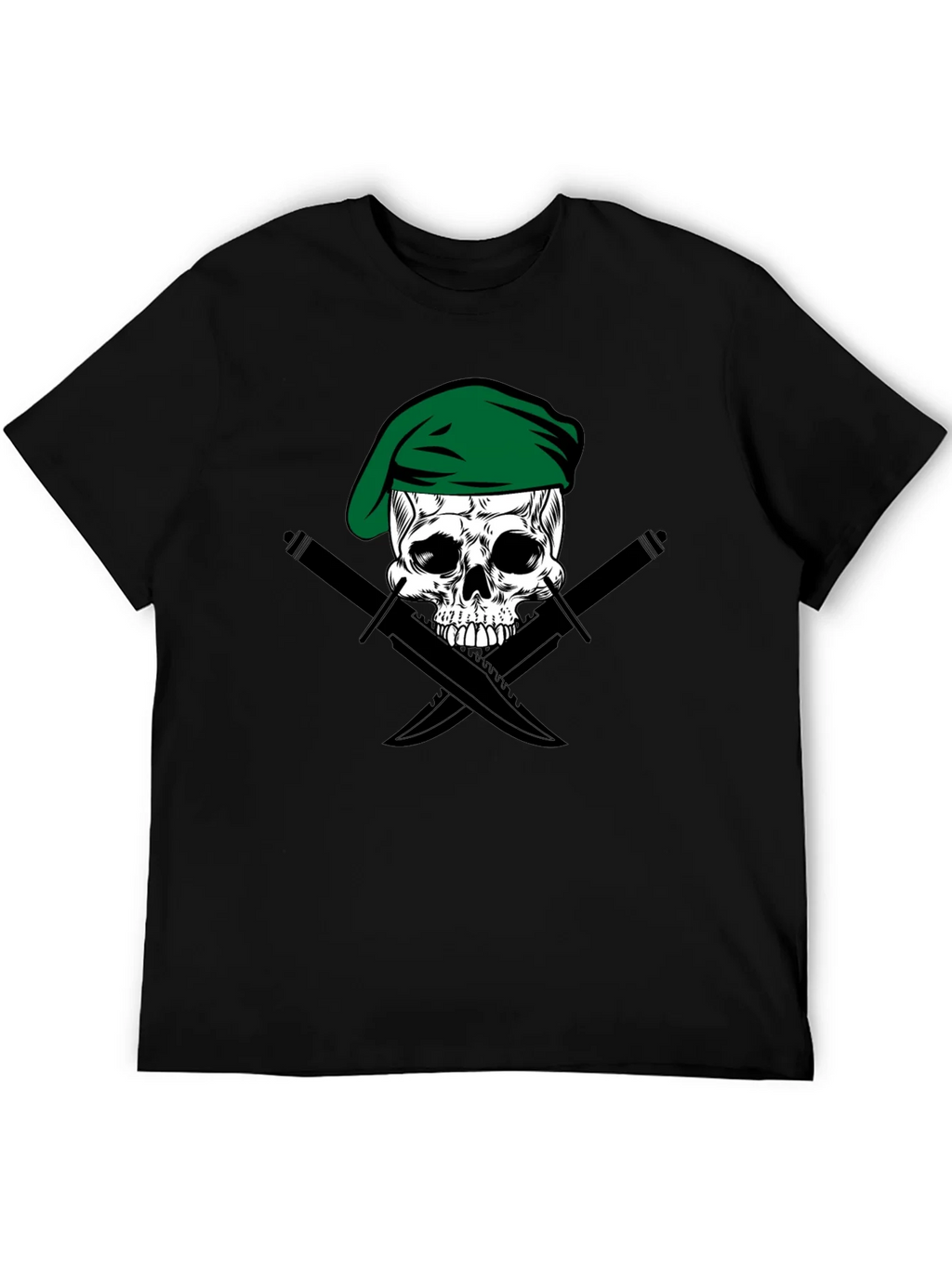 Skull & Daggers Tee - Green Beret Design product image 5