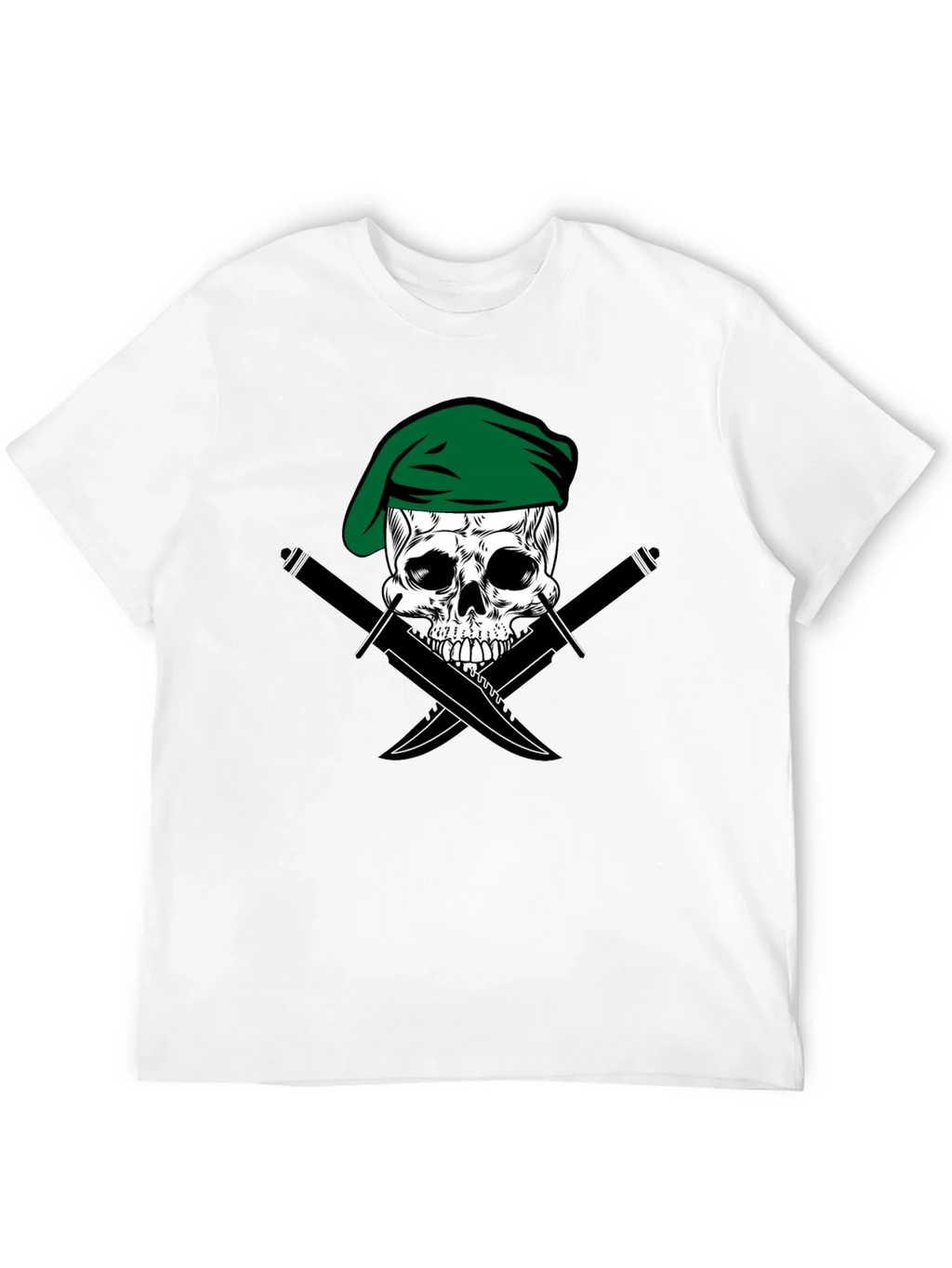 Skull & Daggers Tee - Green Beret Design product image 11