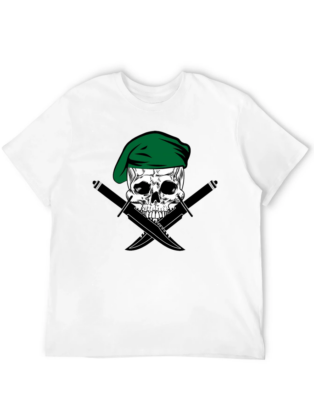 Skull & Daggers Tee - Green Beret Design product image 11