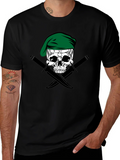 Skull & Daggers Tee - Green Beret Design product image 1