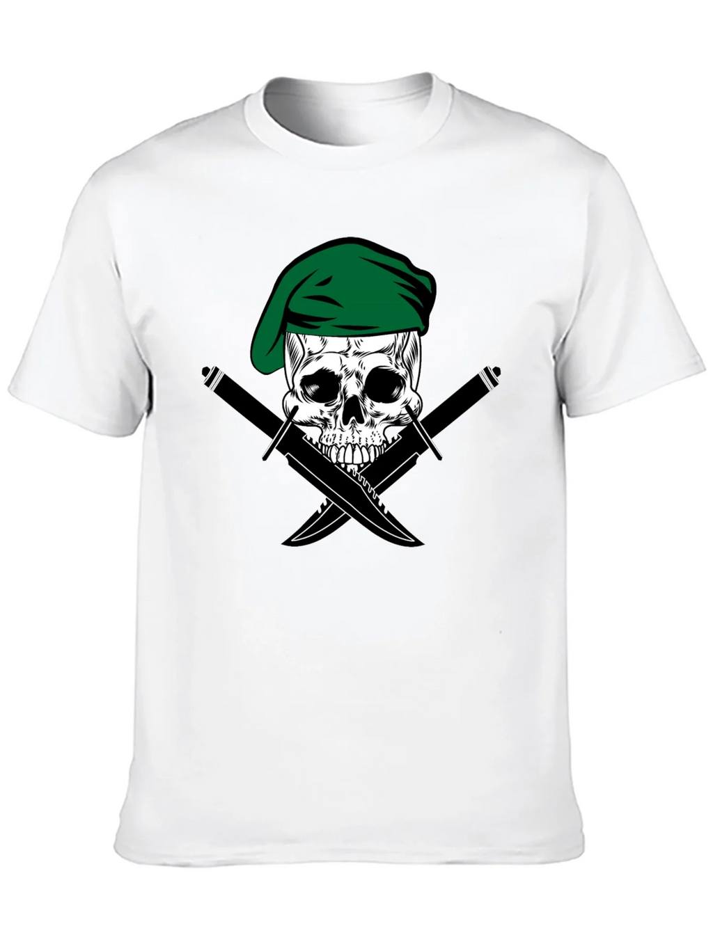 Skull & Daggers Tee - Green Beret Design product image 9