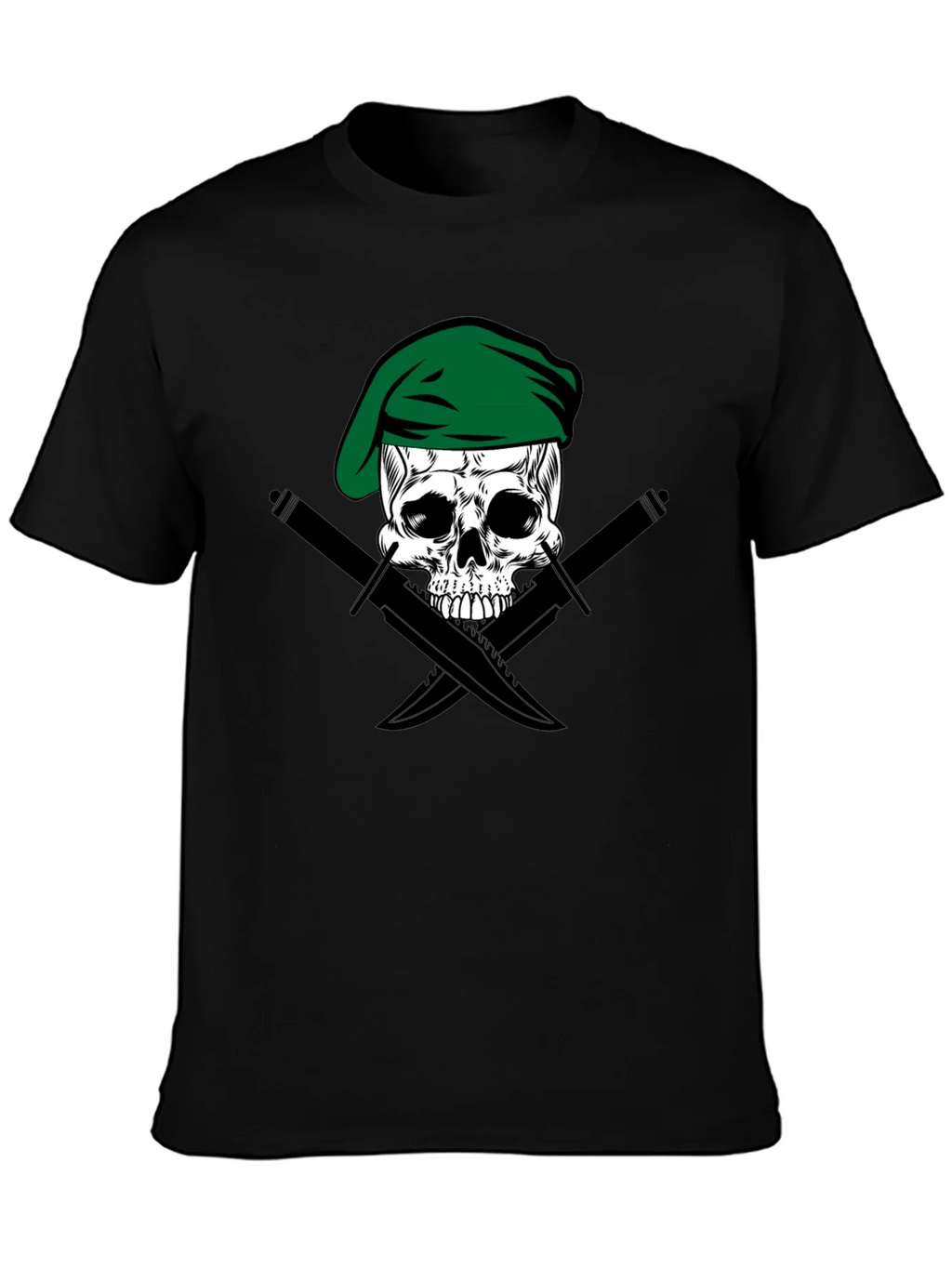 Skull & Daggers Tee - Green Beret Design product image 3