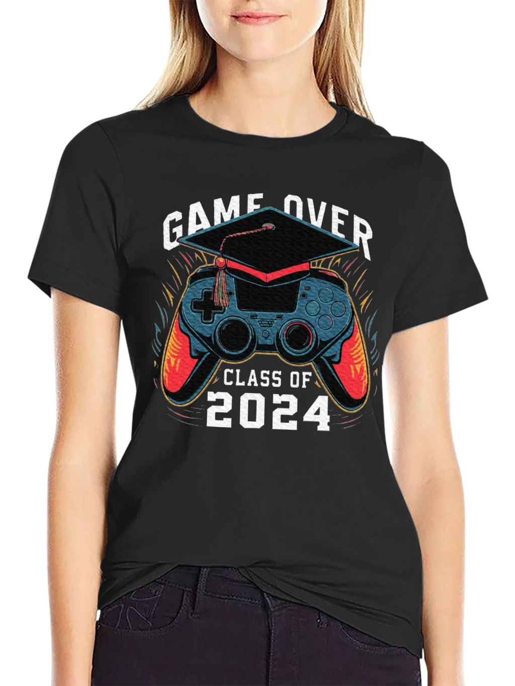 Game Over Class of 2024 Graduation T-Shirt product image 2