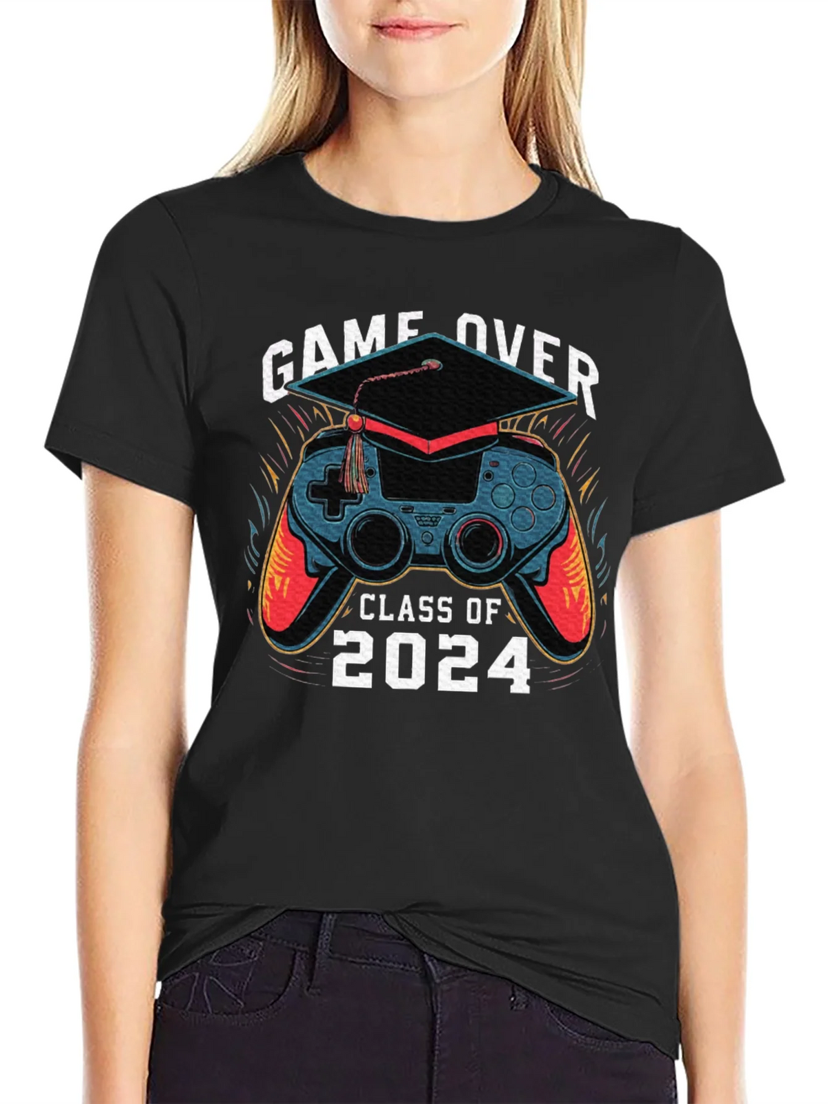 Game Over Class of 2024 Graduation T-Shirt product image 2