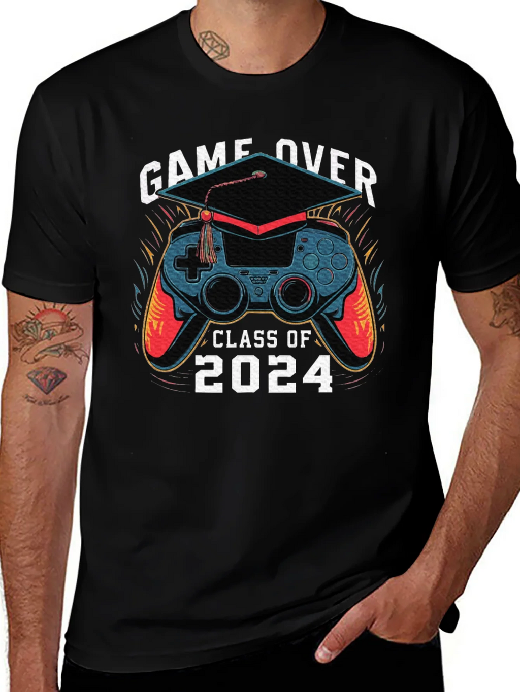 Game Over Class of 2024 Graduation T-Shirt product image 1