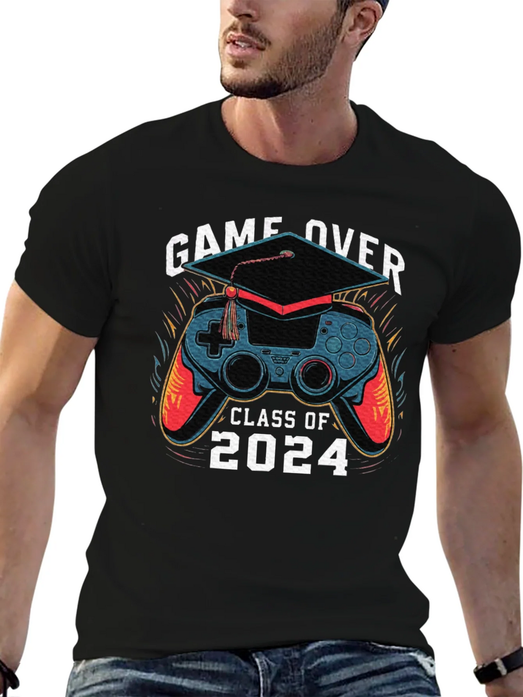 Game Over Class of 2024 Graduation T-Shirt product image 6