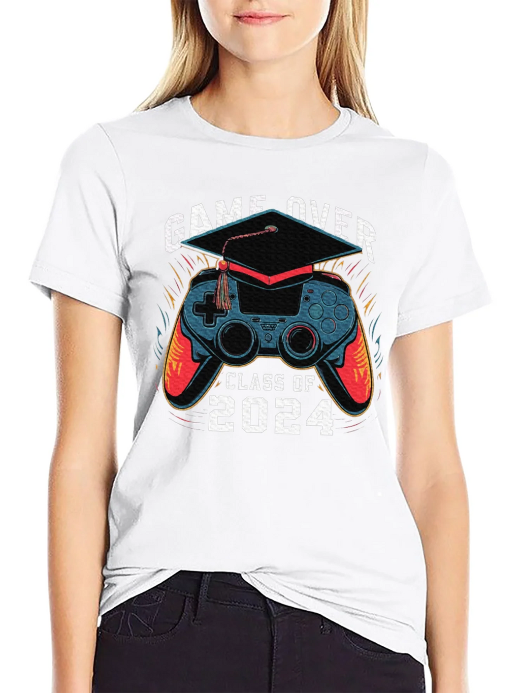 Game Over Class of 2024 Graduation T-Shirt product image 8