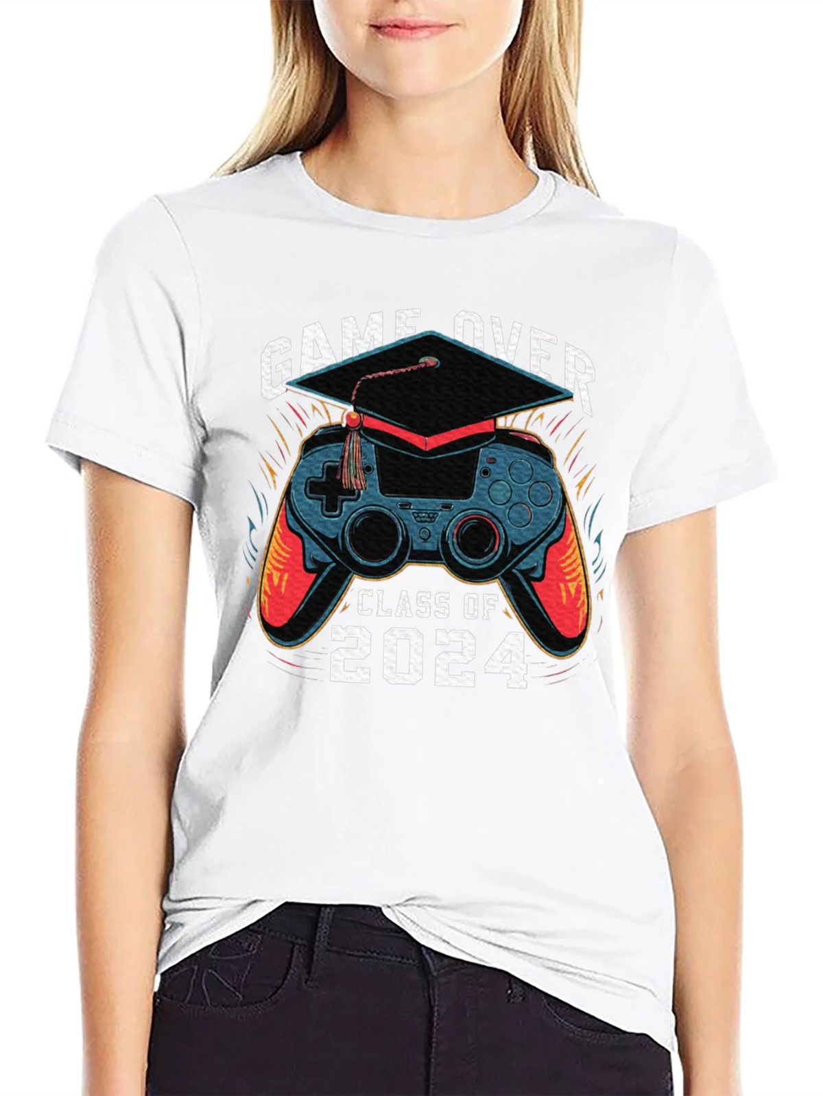 Game Over Class of 2024 Graduation T-Shirt product image 8