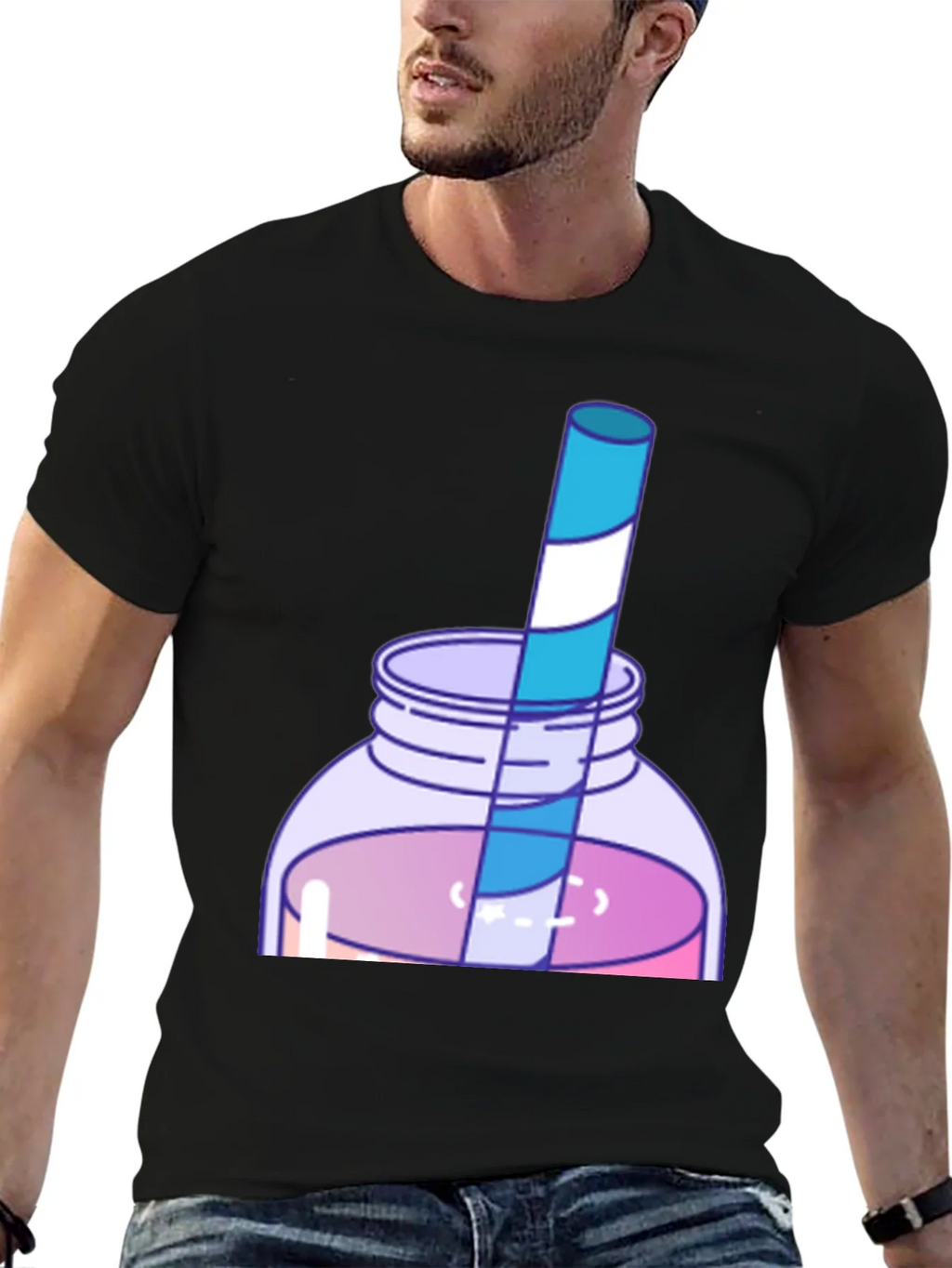 Fun Cartoon Drink T-Shirt product image 6