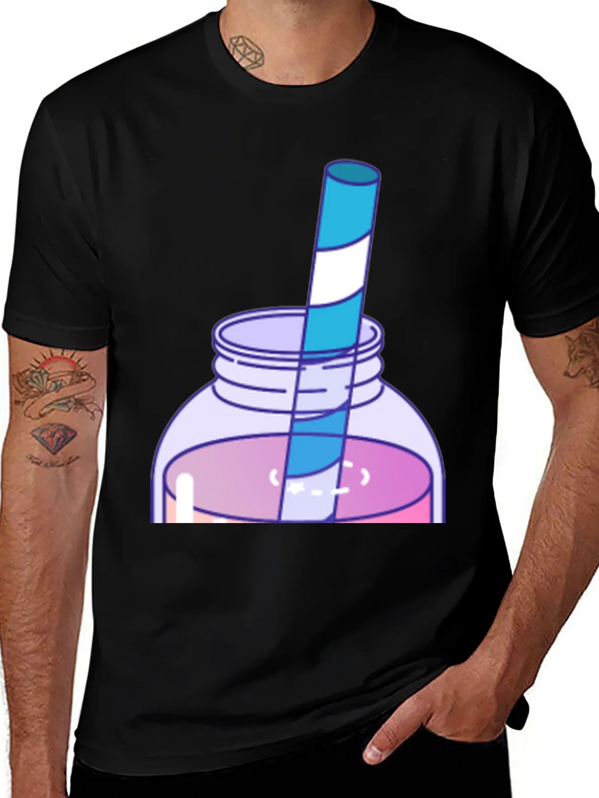 Fun Cartoon Drink T-Shirt product image 1