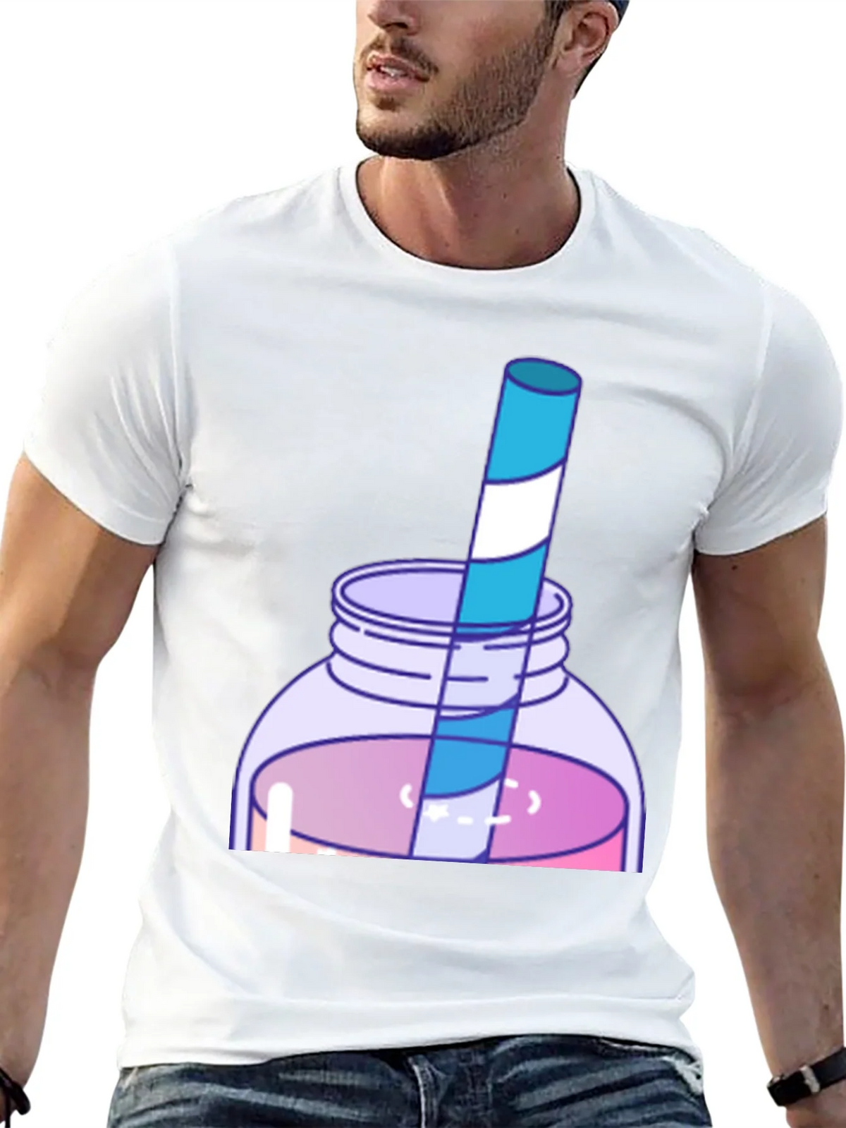 Fun Cartoon Drink T-Shirt product image 12