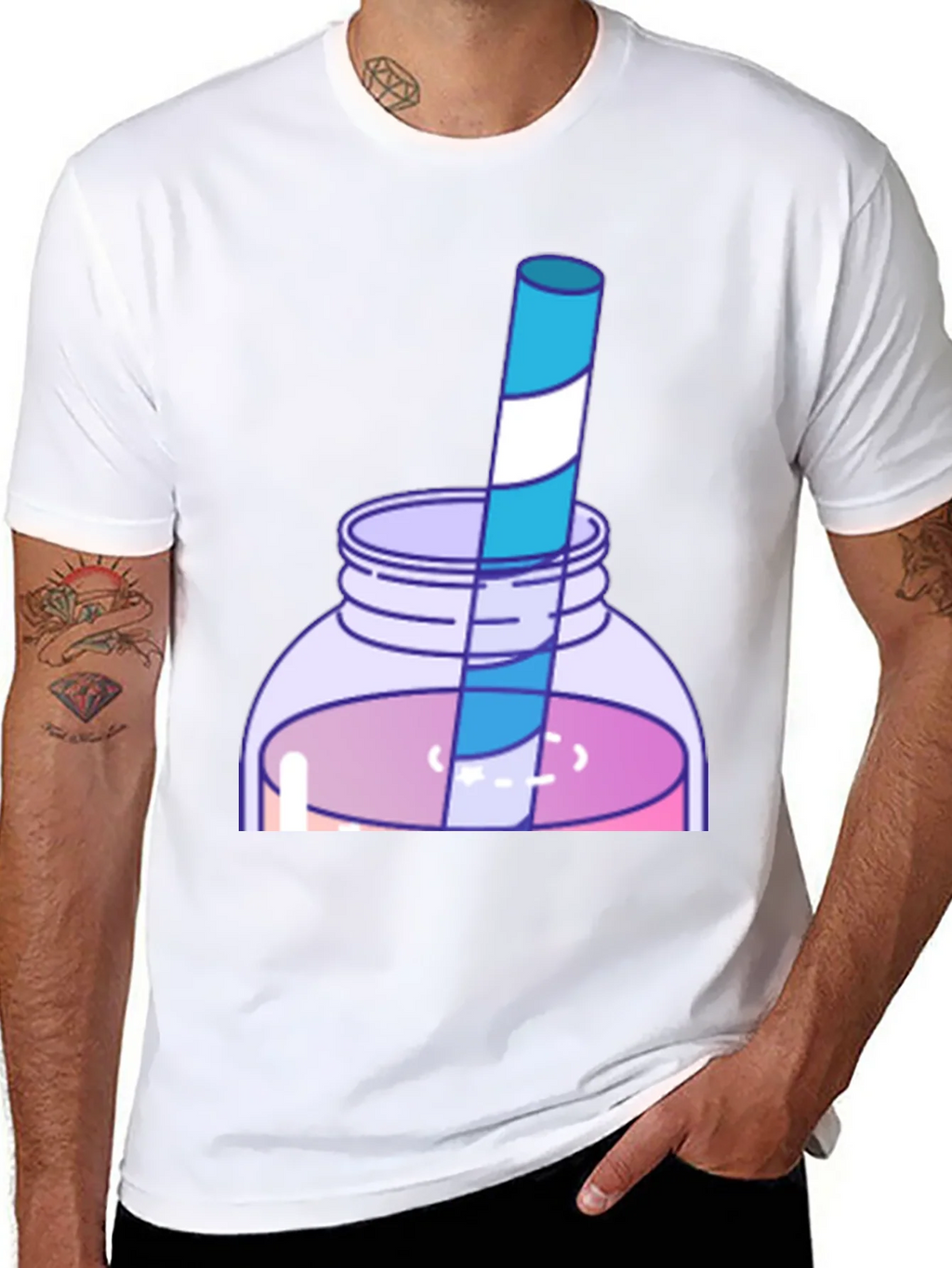 Fun Cartoon Drink T-Shirt product image 7