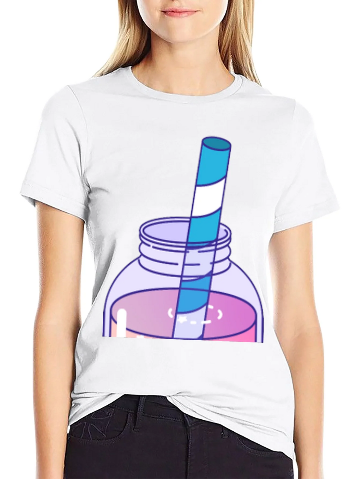 Fun Cartoon Drink T-Shirt product image 8
