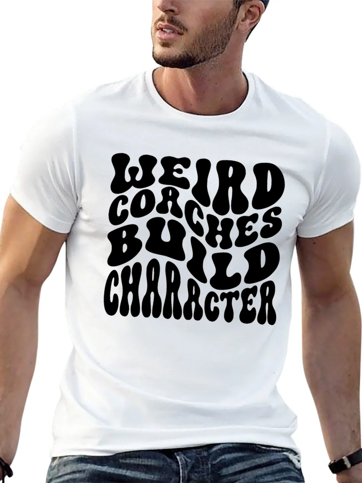 Weird Coaches Build Character Graphic T-Shirt product image 12