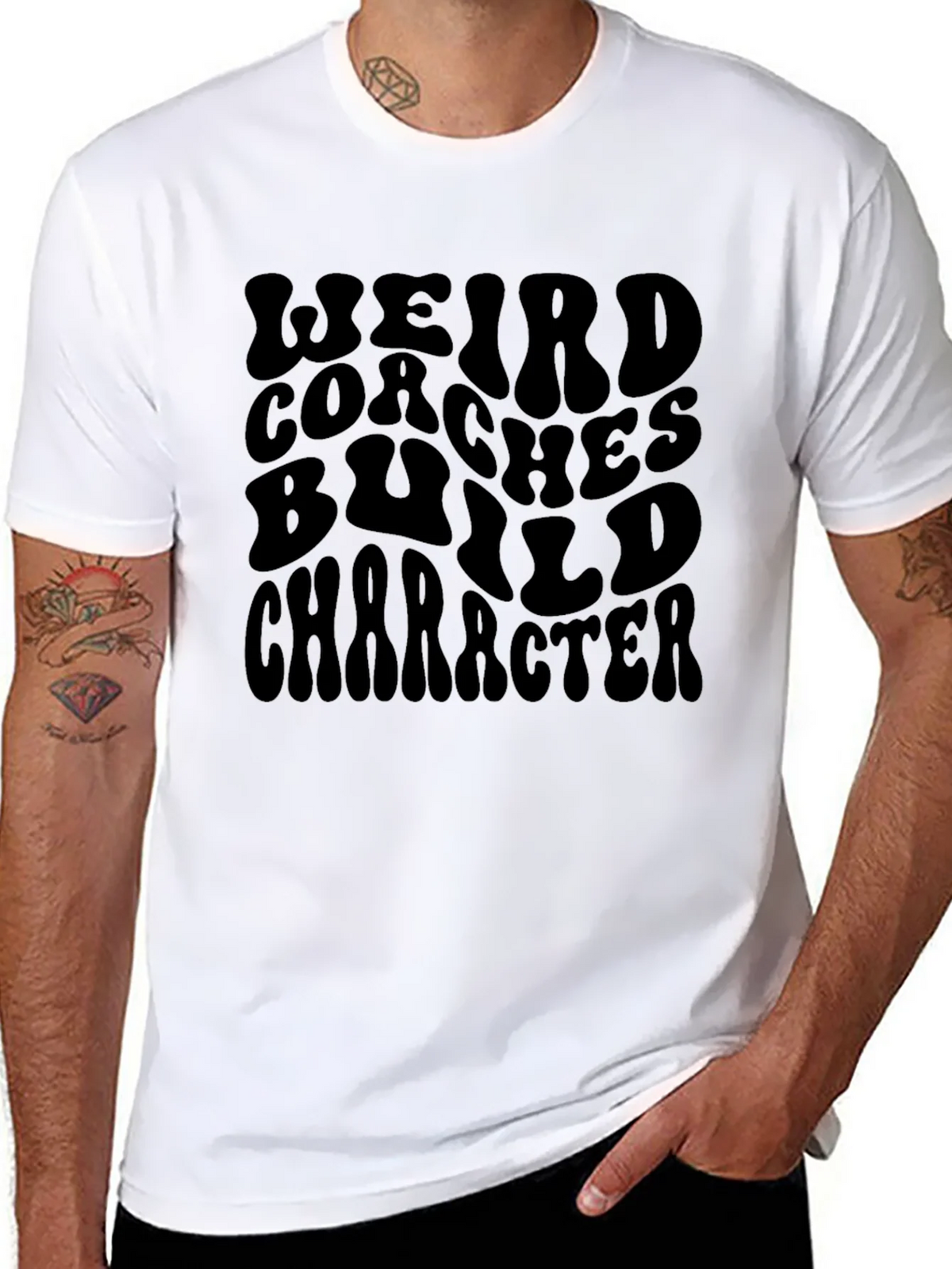 Weird Coaches Build Character Graphic T-Shirt product image 7
