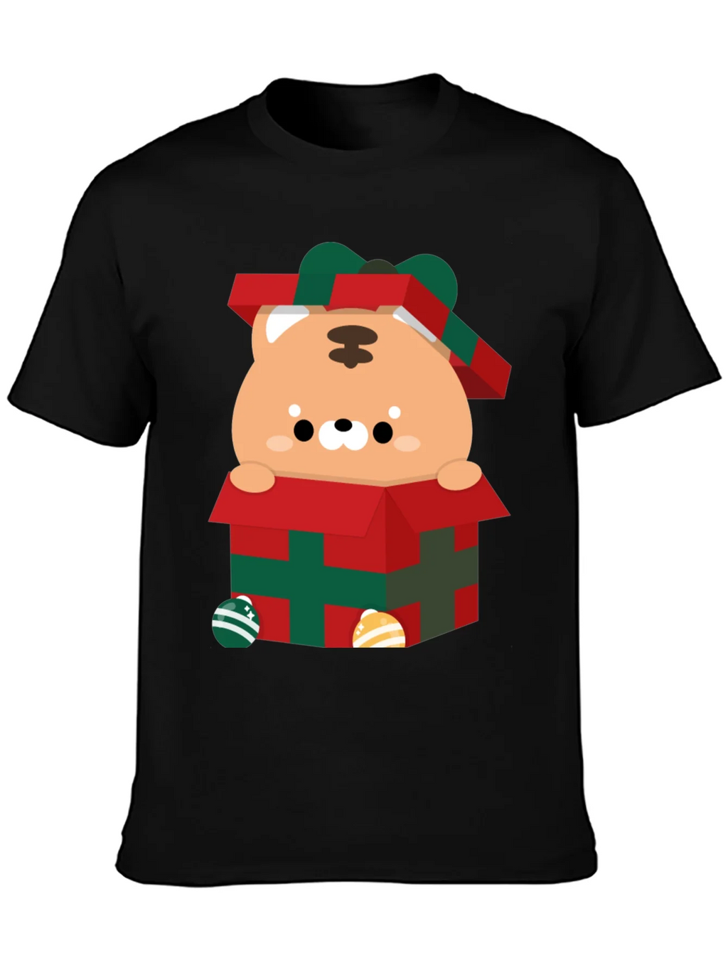 Festive Gift Box Tiger Graphic Tee product image 3