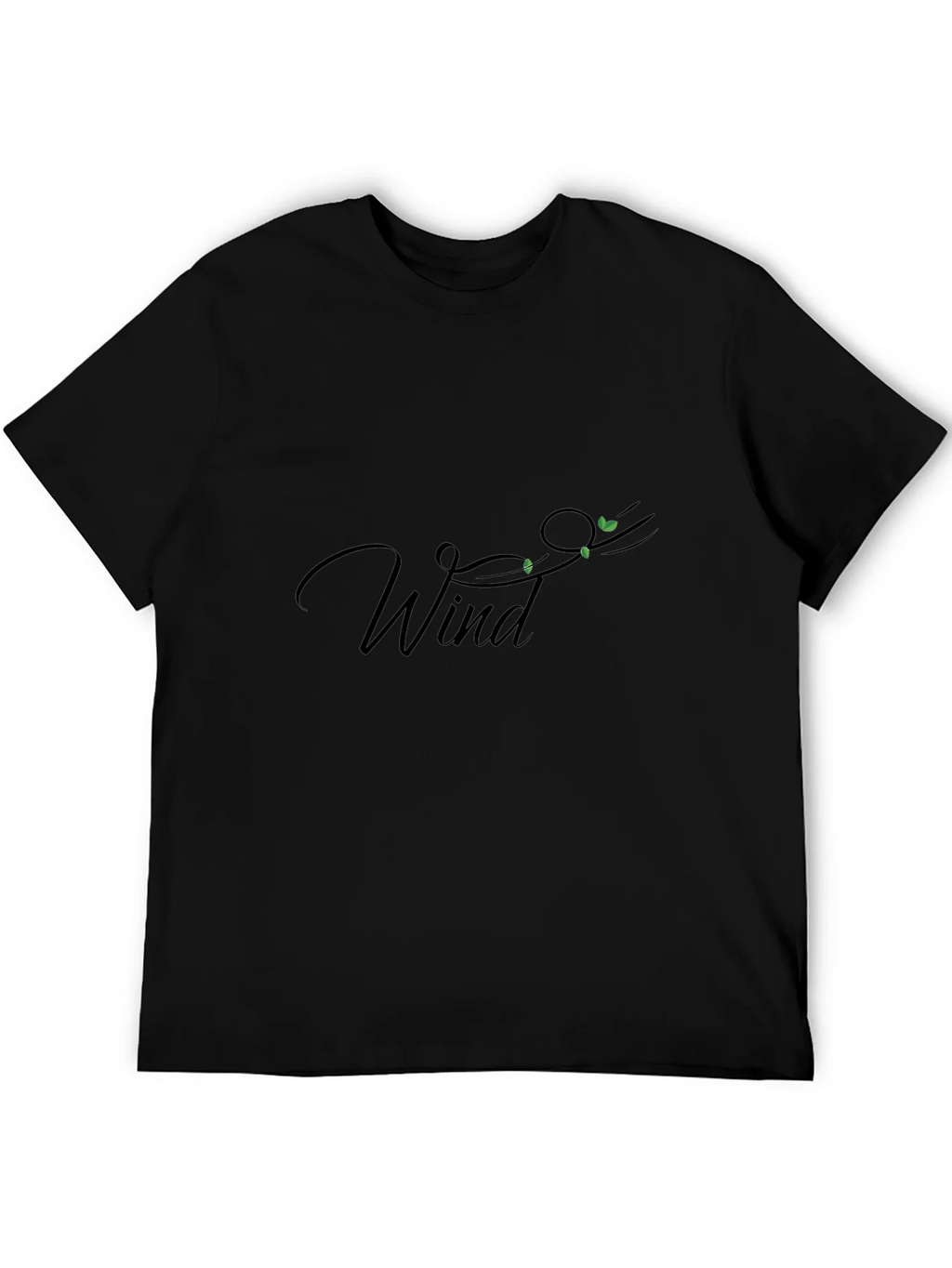 Wind Graphic Black Tee - Stylish & Comfortable product image 2