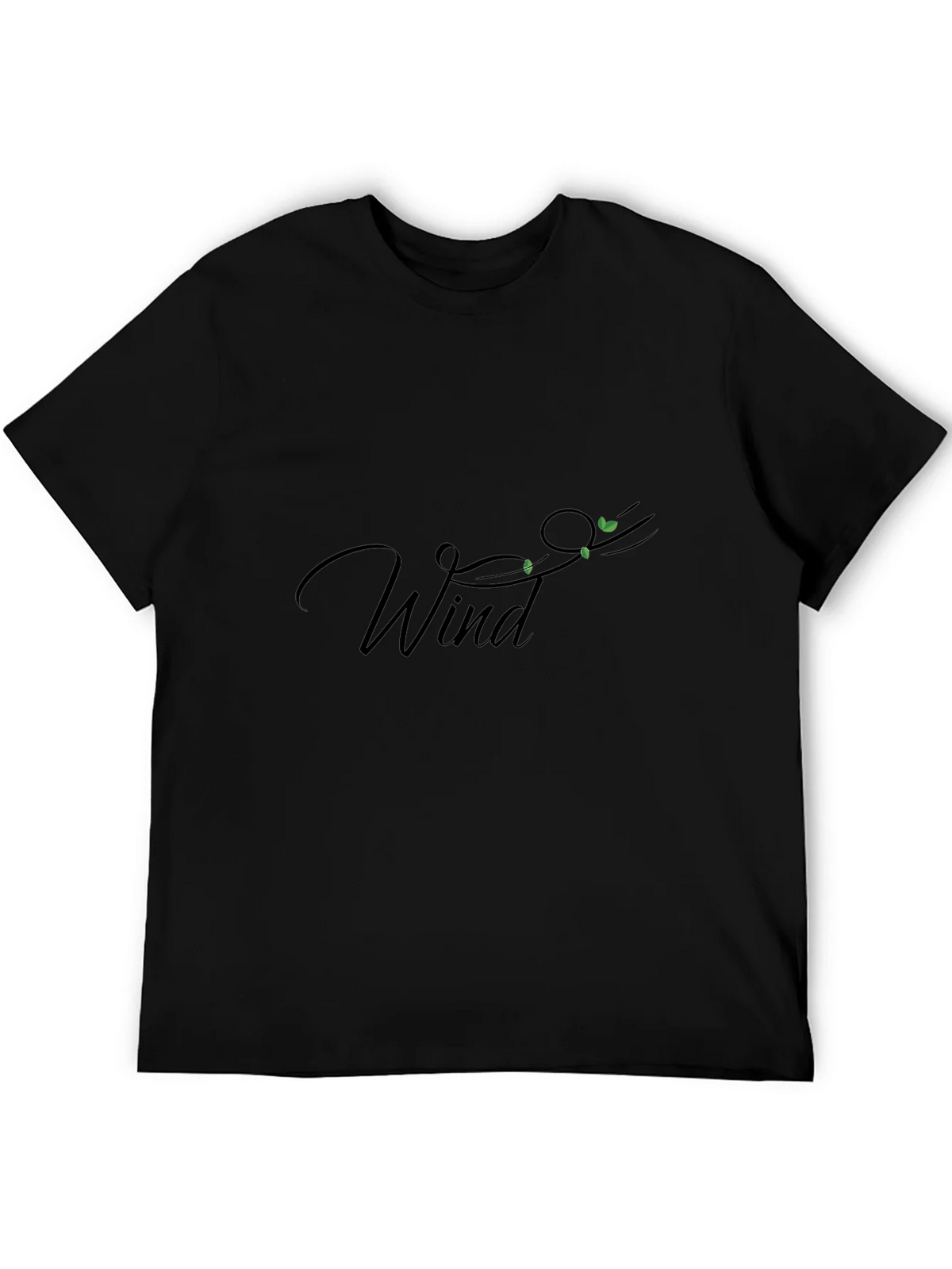 Wind Graphic Black Tee - Stylish & Comfortable product image 2