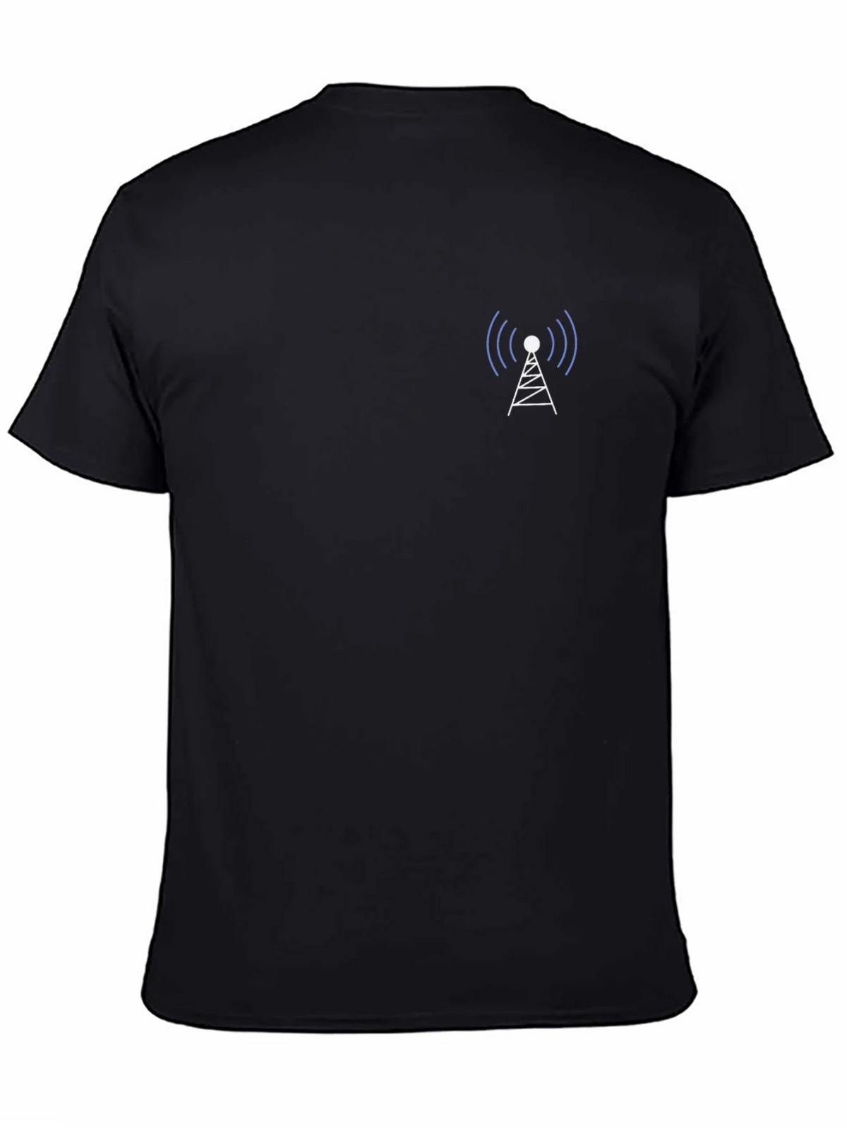 Minimalist Antenna Graphic Tee - Black product image 1