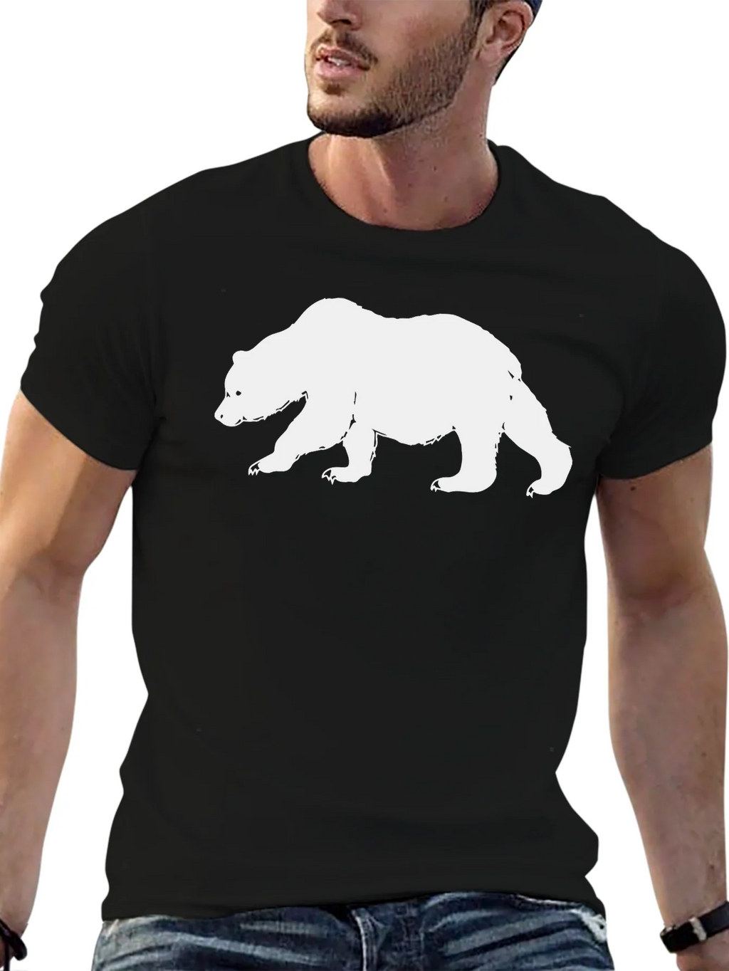 Cool Bear Graphic Black T-Shirt product image 6