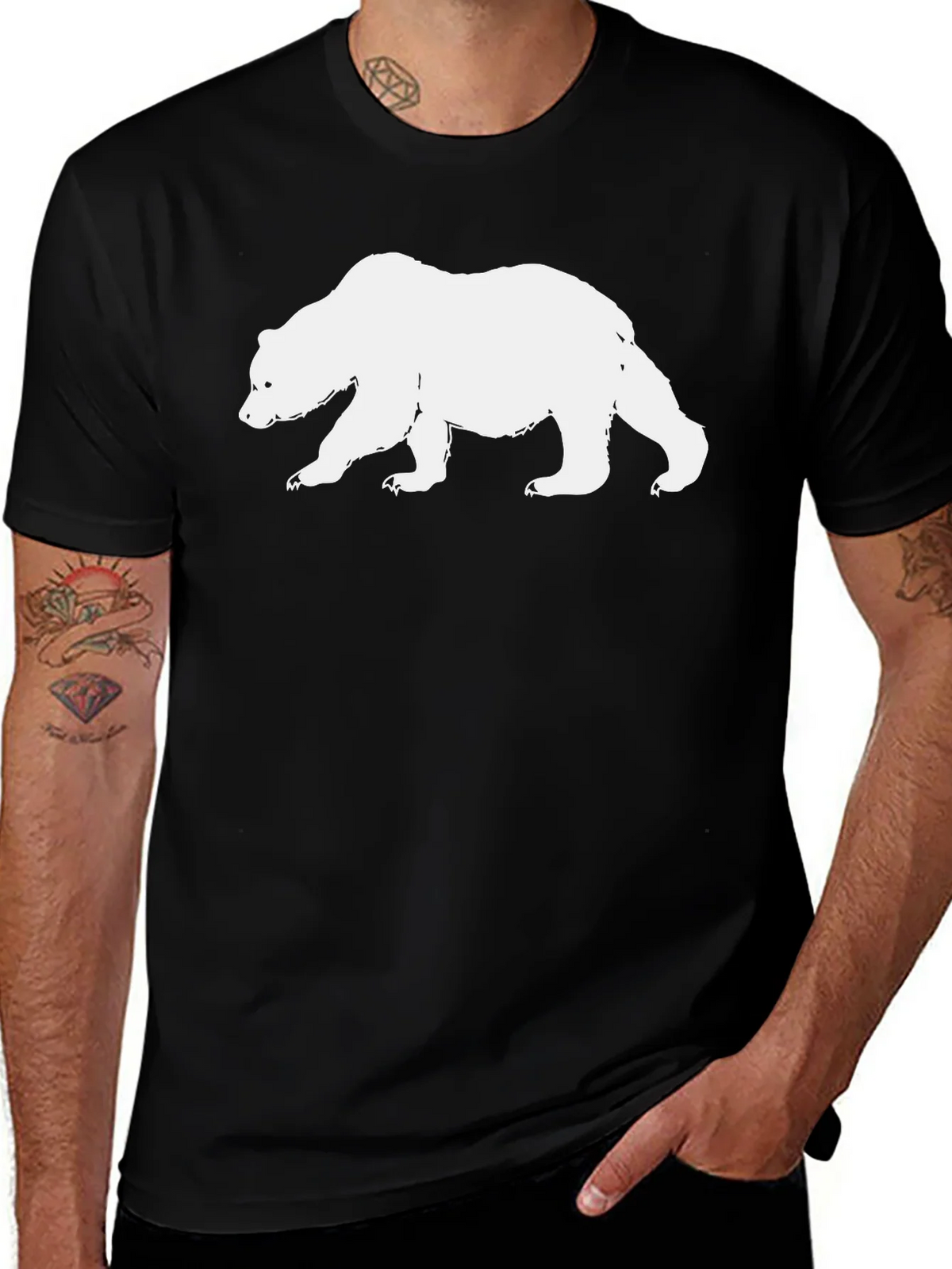 Cool Bear Graphic Black T-Shirt product image 1