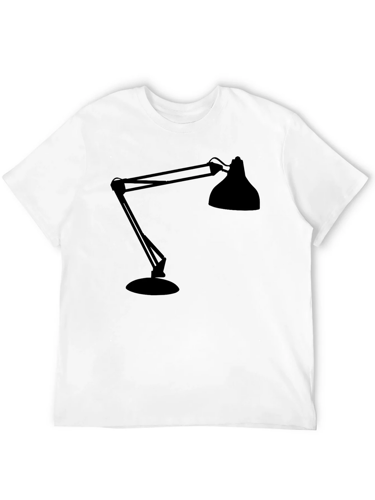 Modern Lamp Graphic Tee - Black Cotton Shirt product image 11