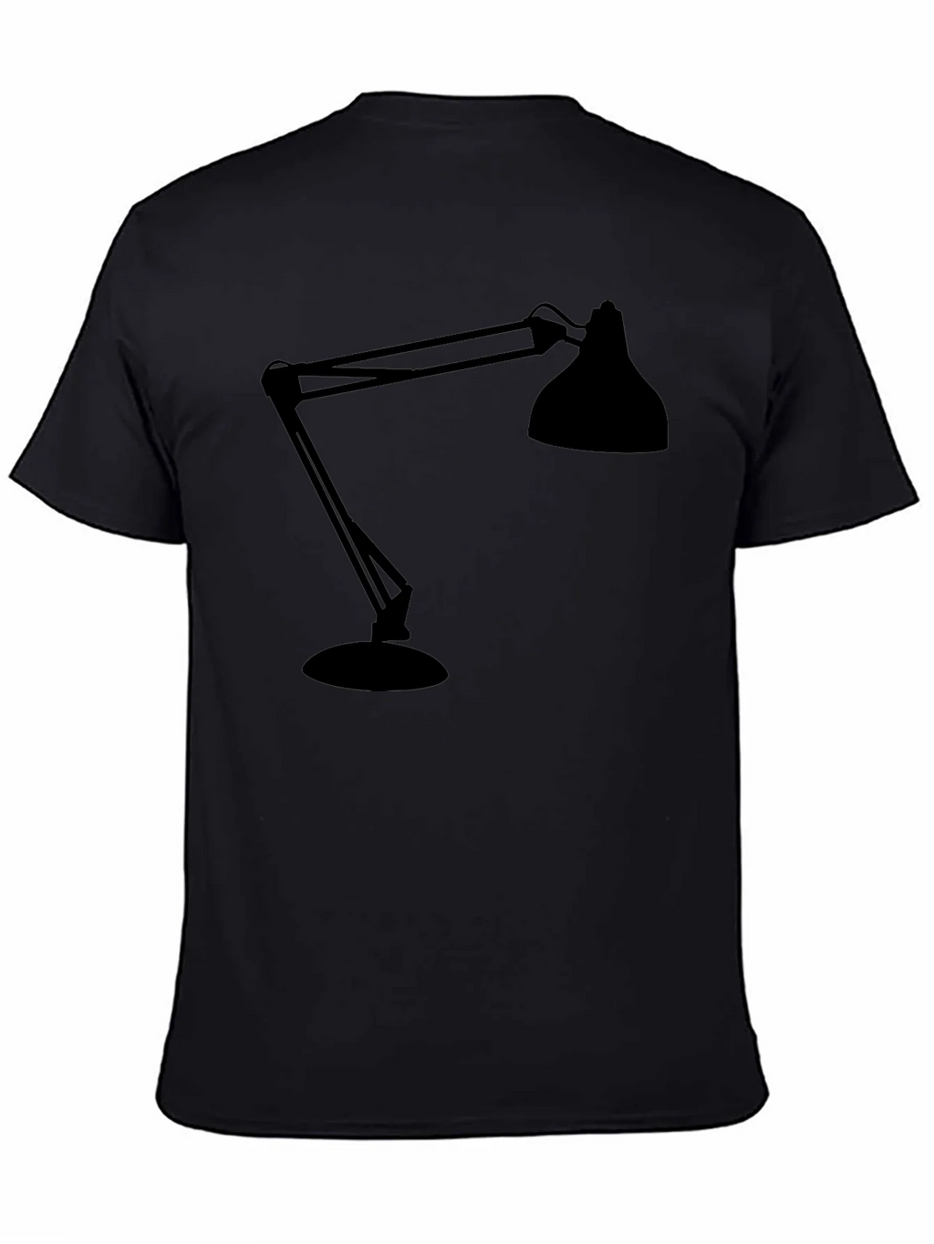 Modern Lamp Graphic Tee - Black Cotton Shirt product image 4